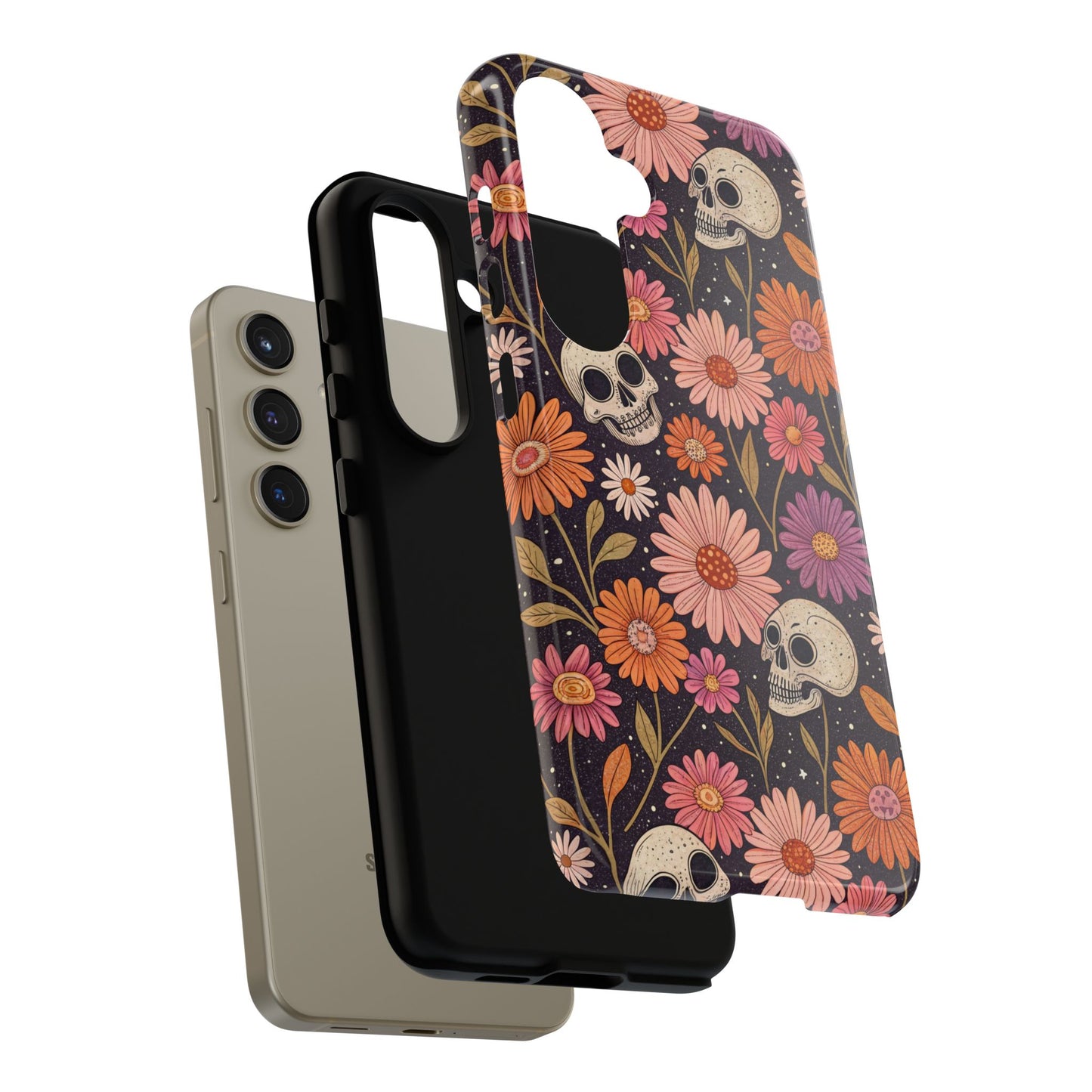Skulls & Fall Florals Samsung Case