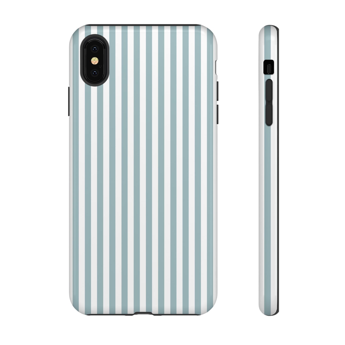 Blue & White Stripe iPhone Case