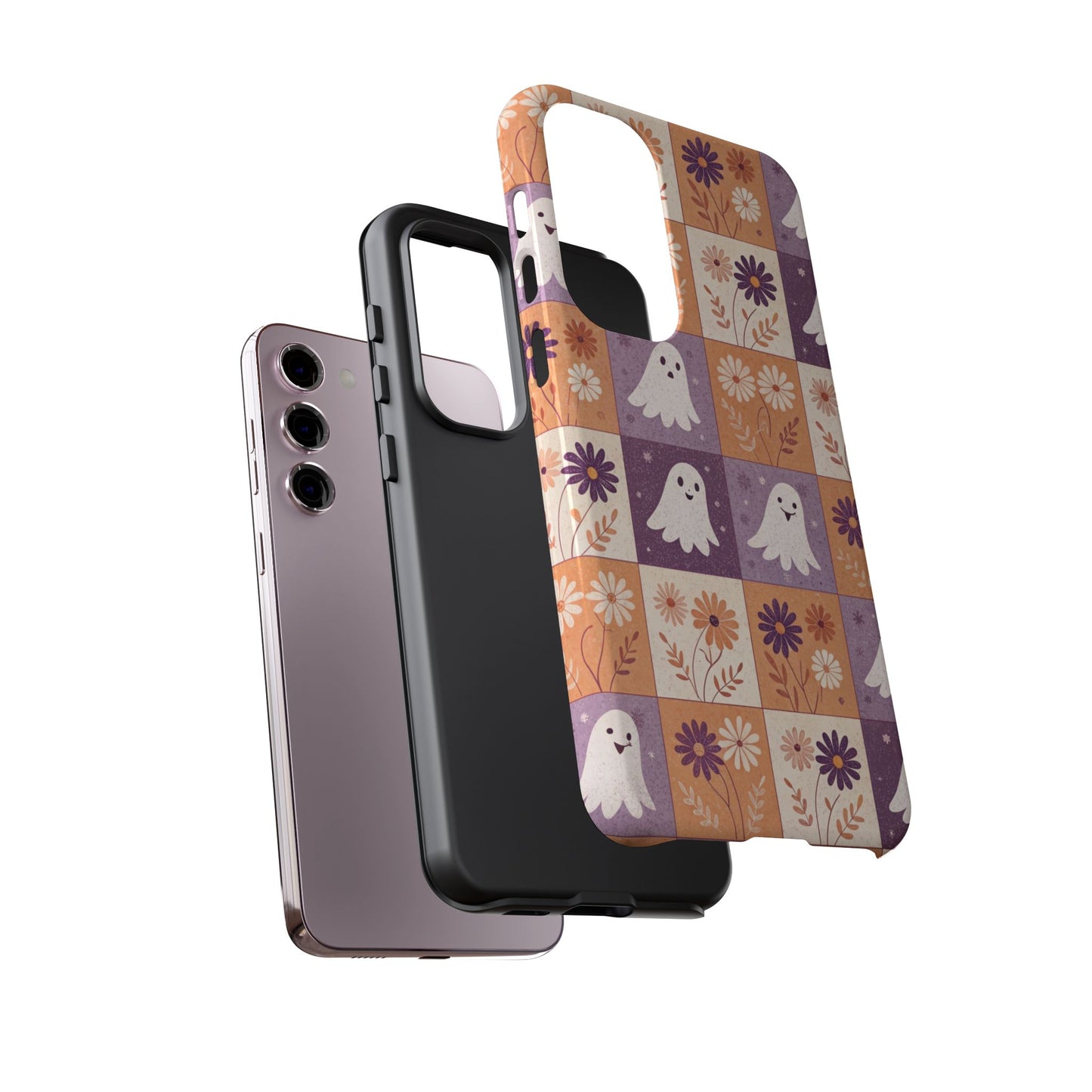 Ghost Floral Checkerboard Samsung Case