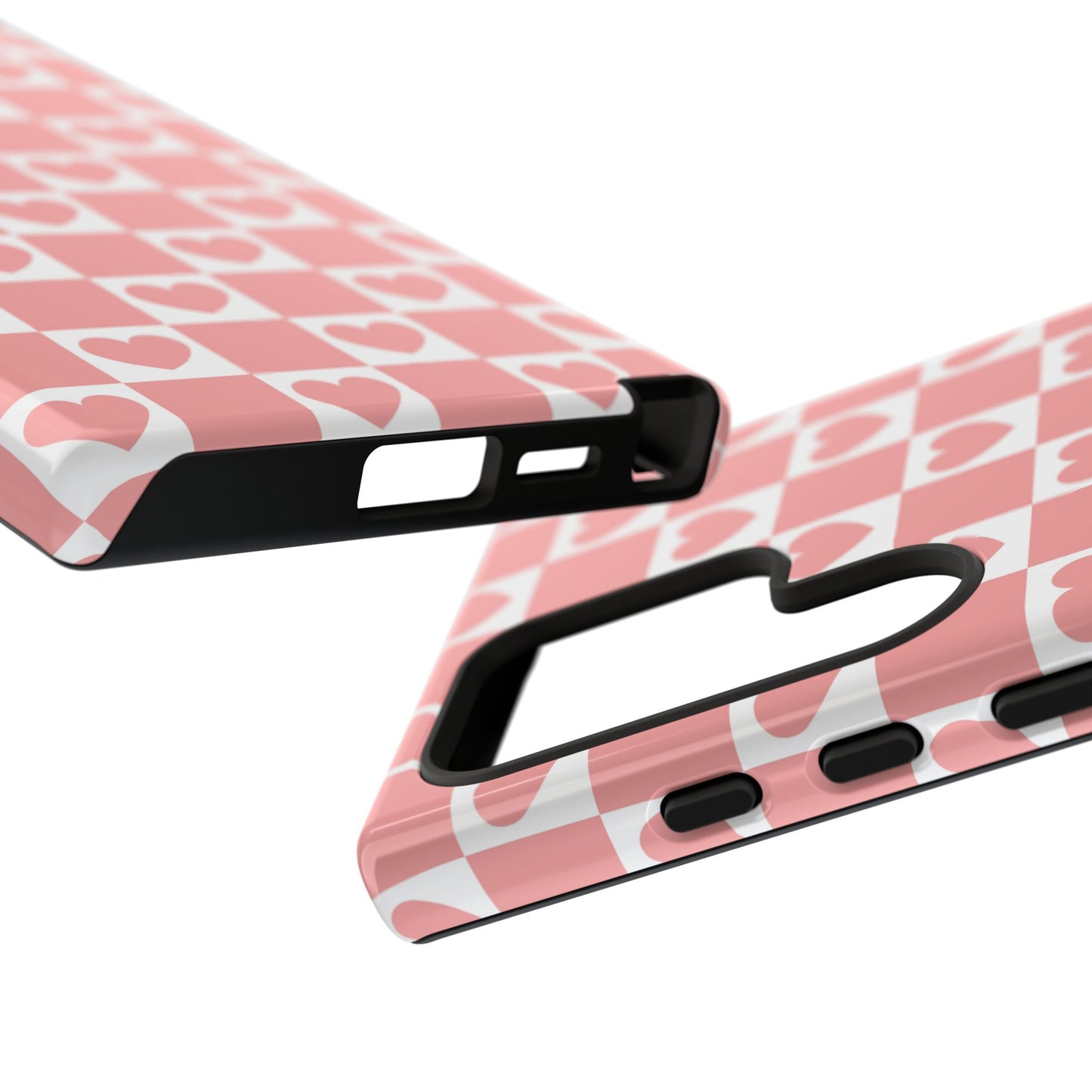 Pink Heart Checkerboard Samsung Case