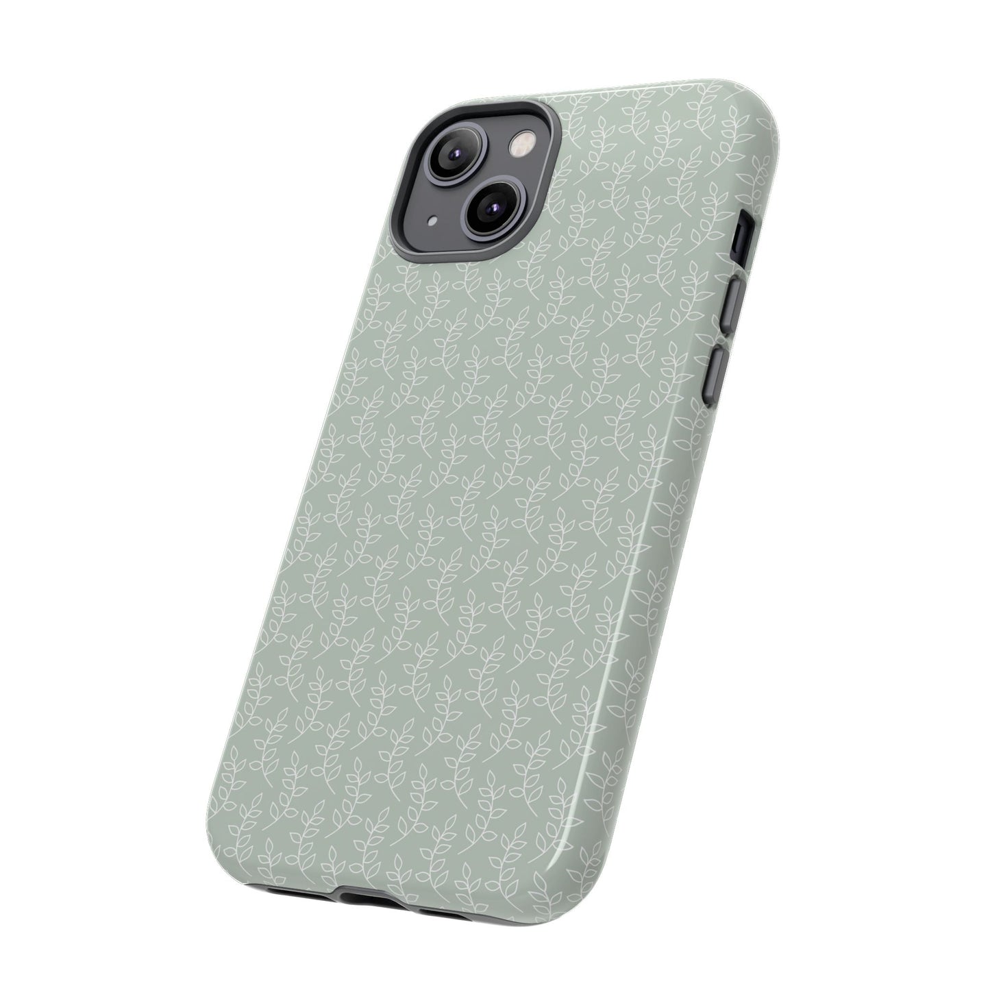 Minimal Leaf Print iPhone Case