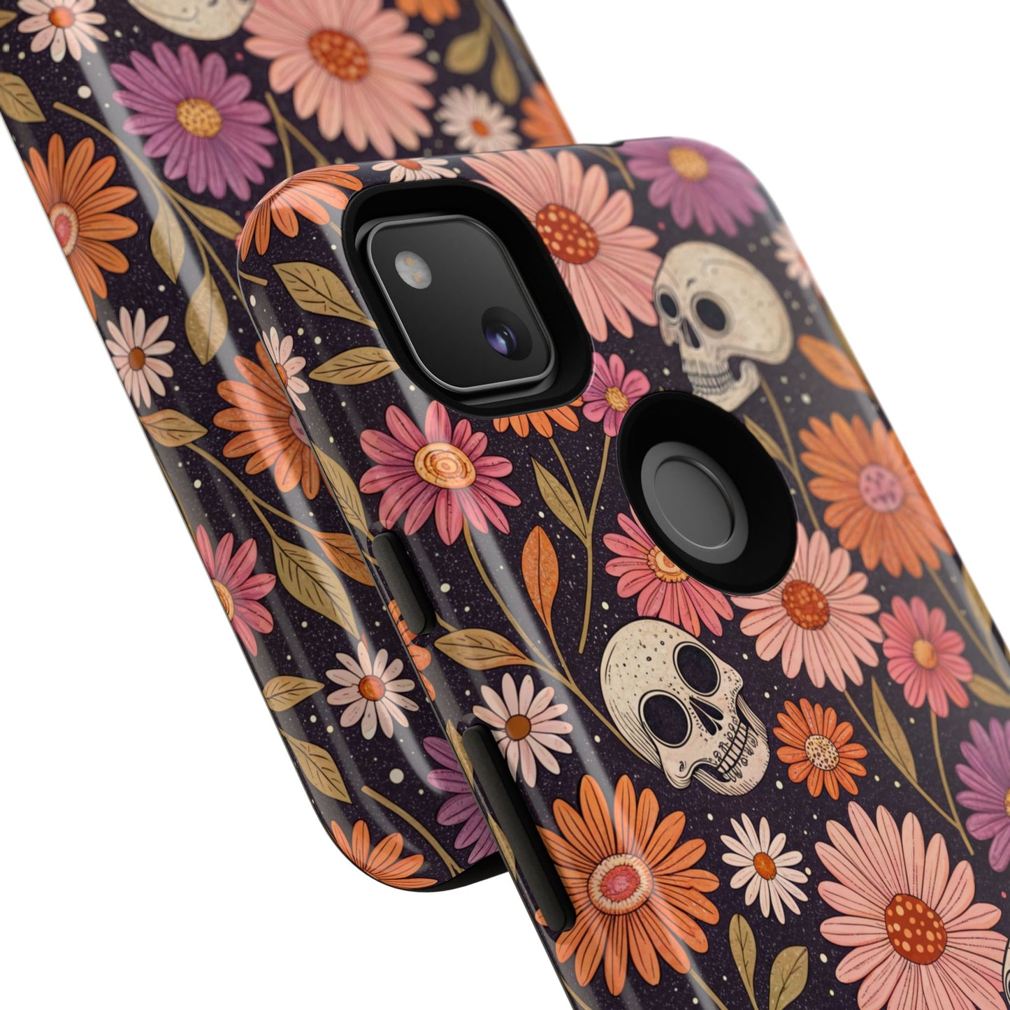 Skulls & Fall Florals Google Pixel Case