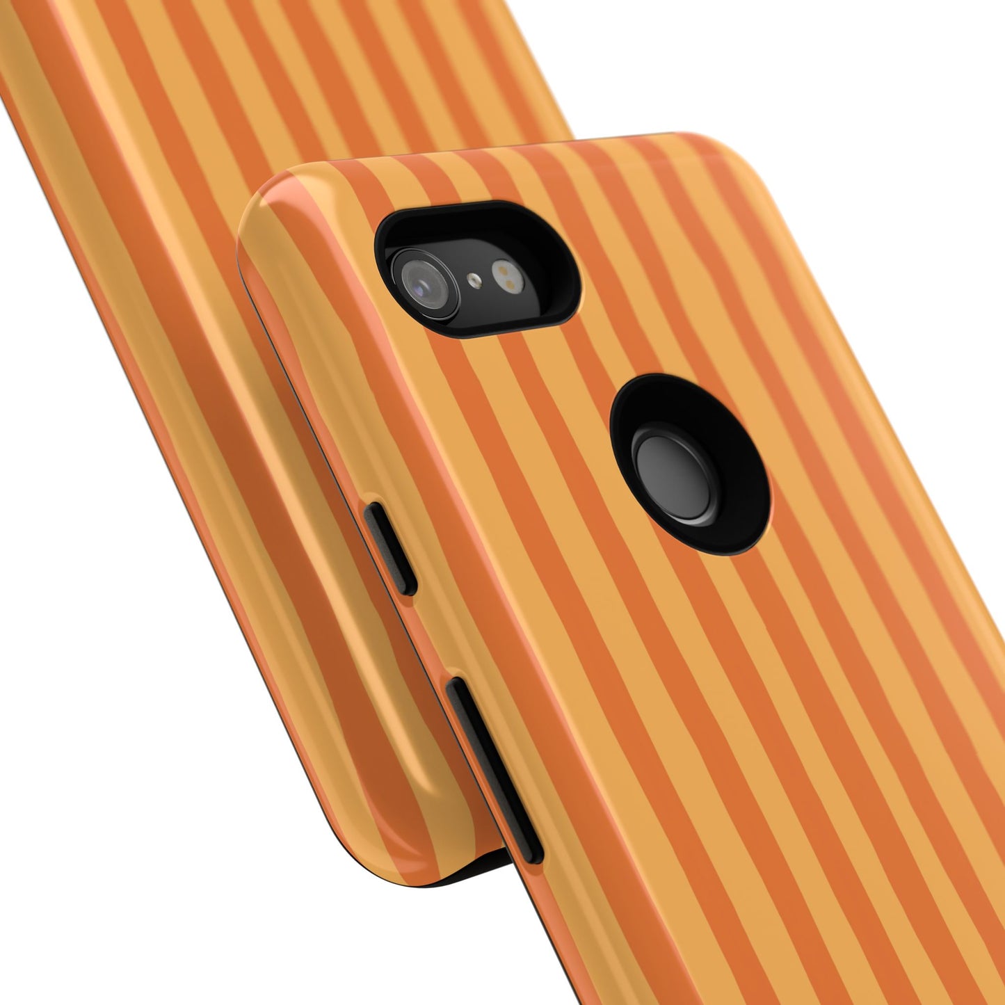 Orange Wavy Stripe Google Pixel Case