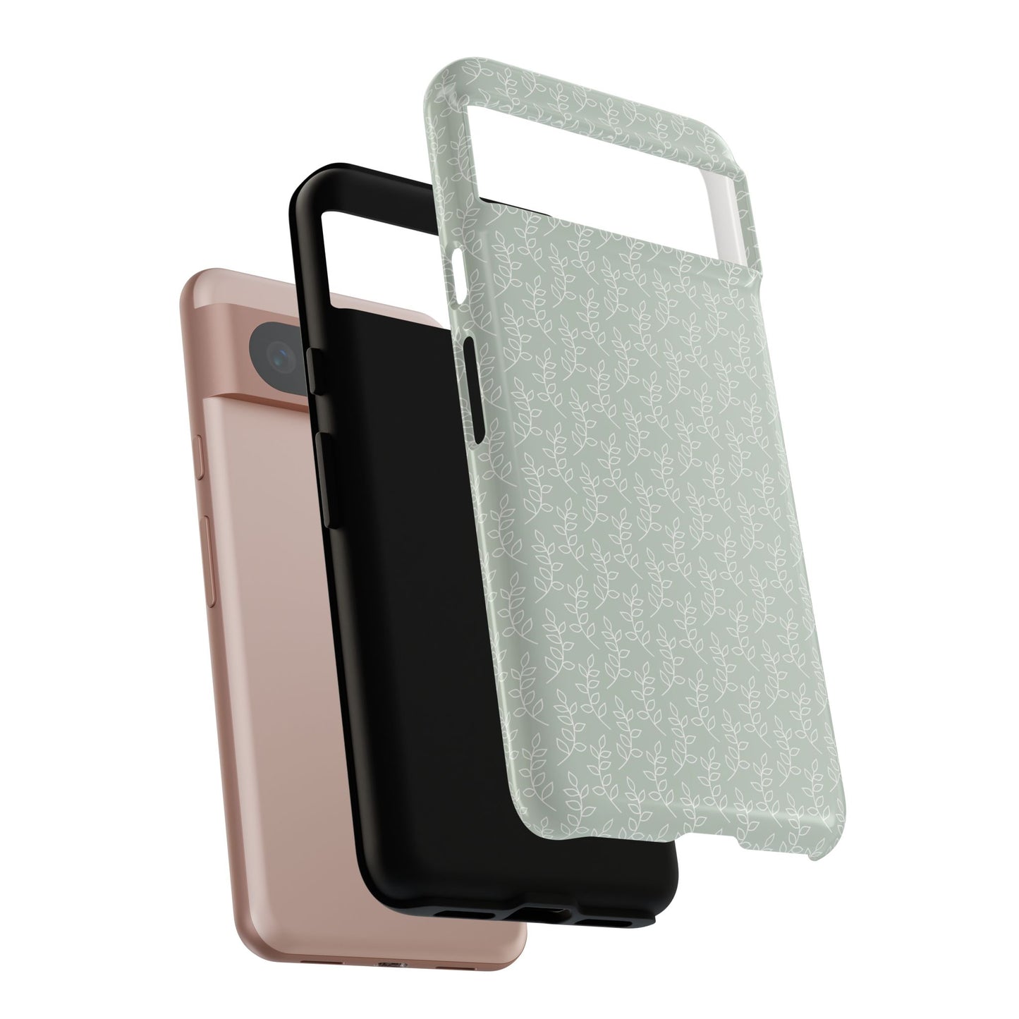 Minimal Leaf Print Google Pixel Case