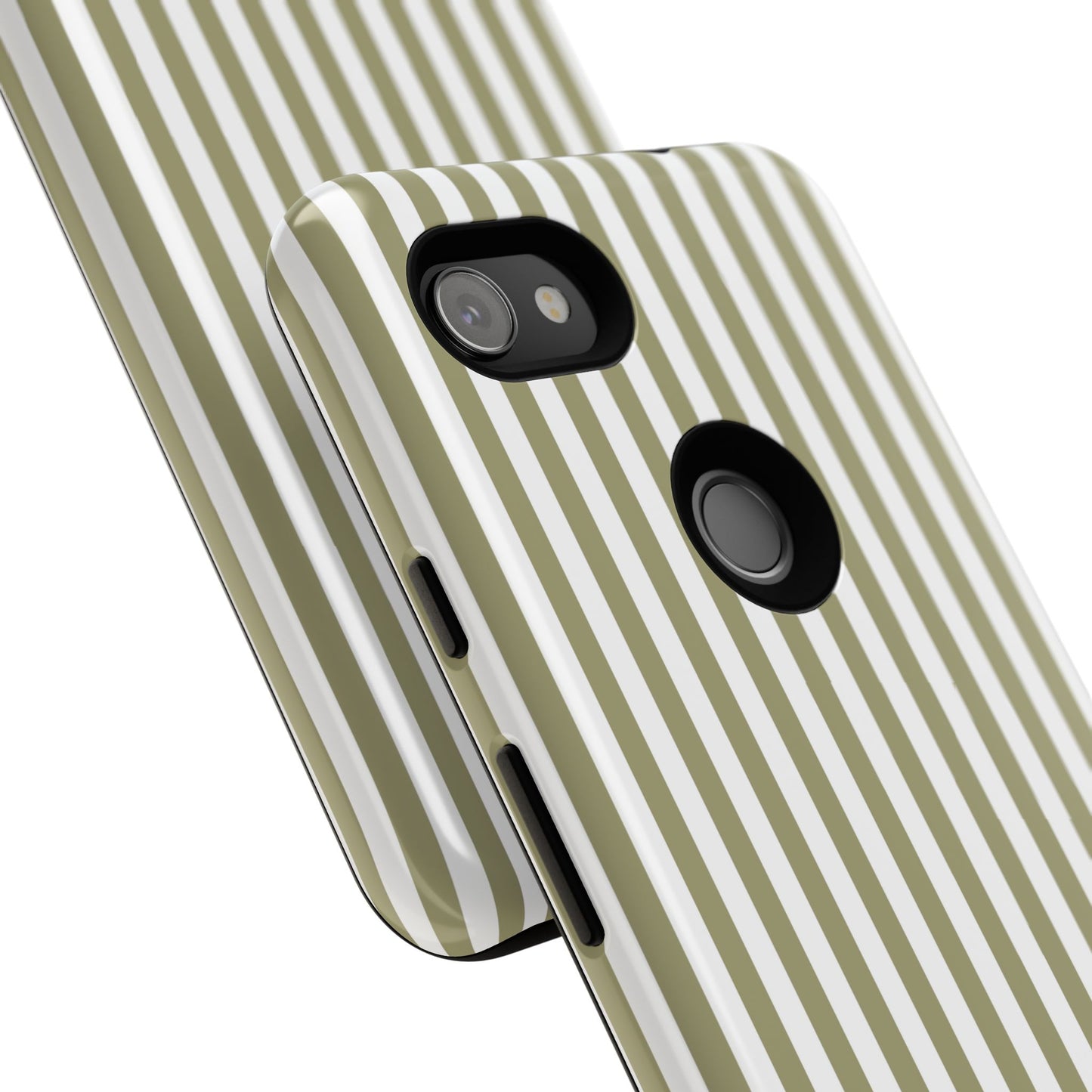 Sage & White Stripe Google Pixel Case