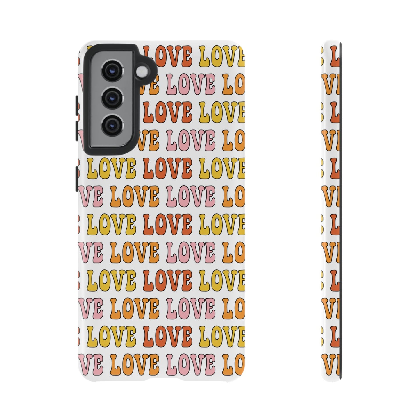 Retro LOVE Typography Samsung Case