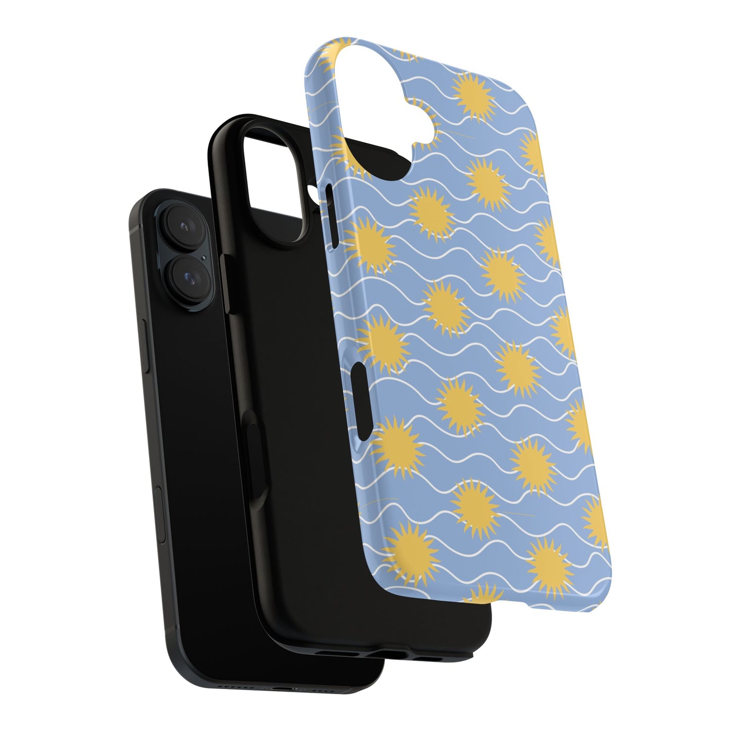 Sunny Waves Blue iPhone Case