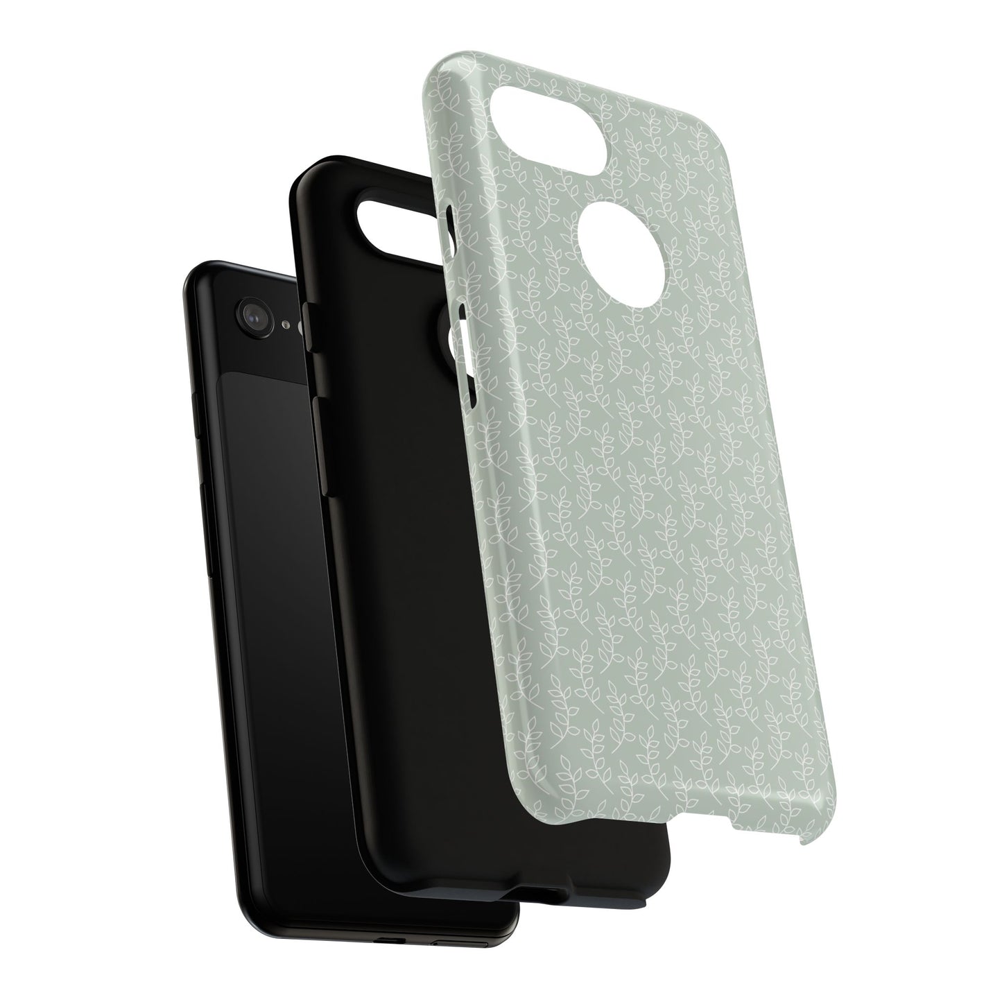 Minimal Leaf Print Google Pixel Case