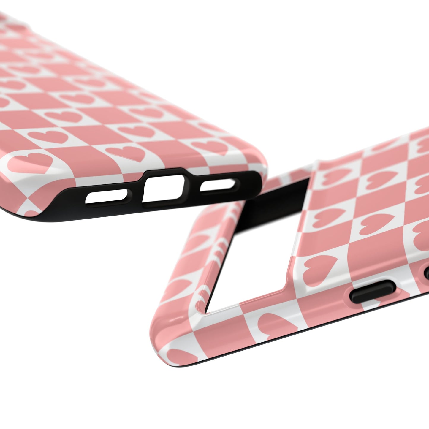Pink Heart Checkerboard Google Pixel Case