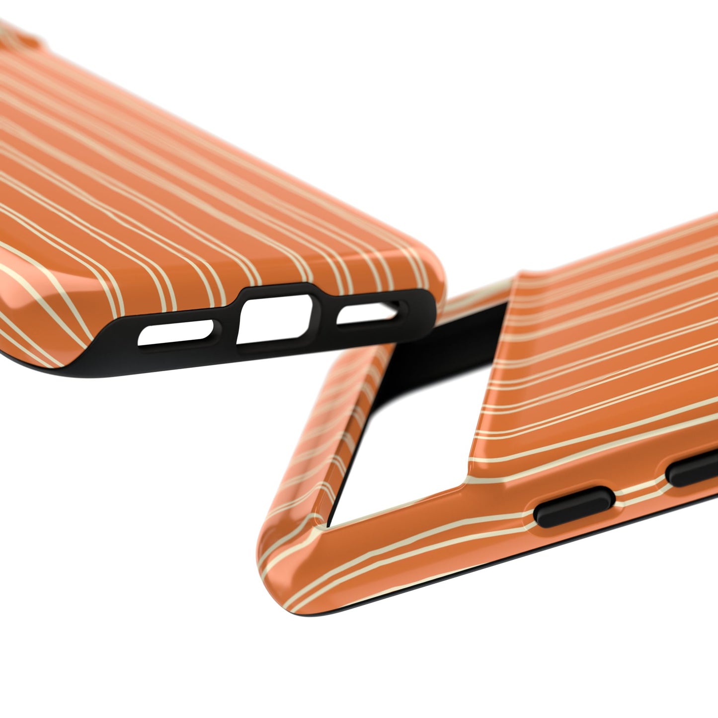 Orange Vertical Stripe Phone Google Pixel Case