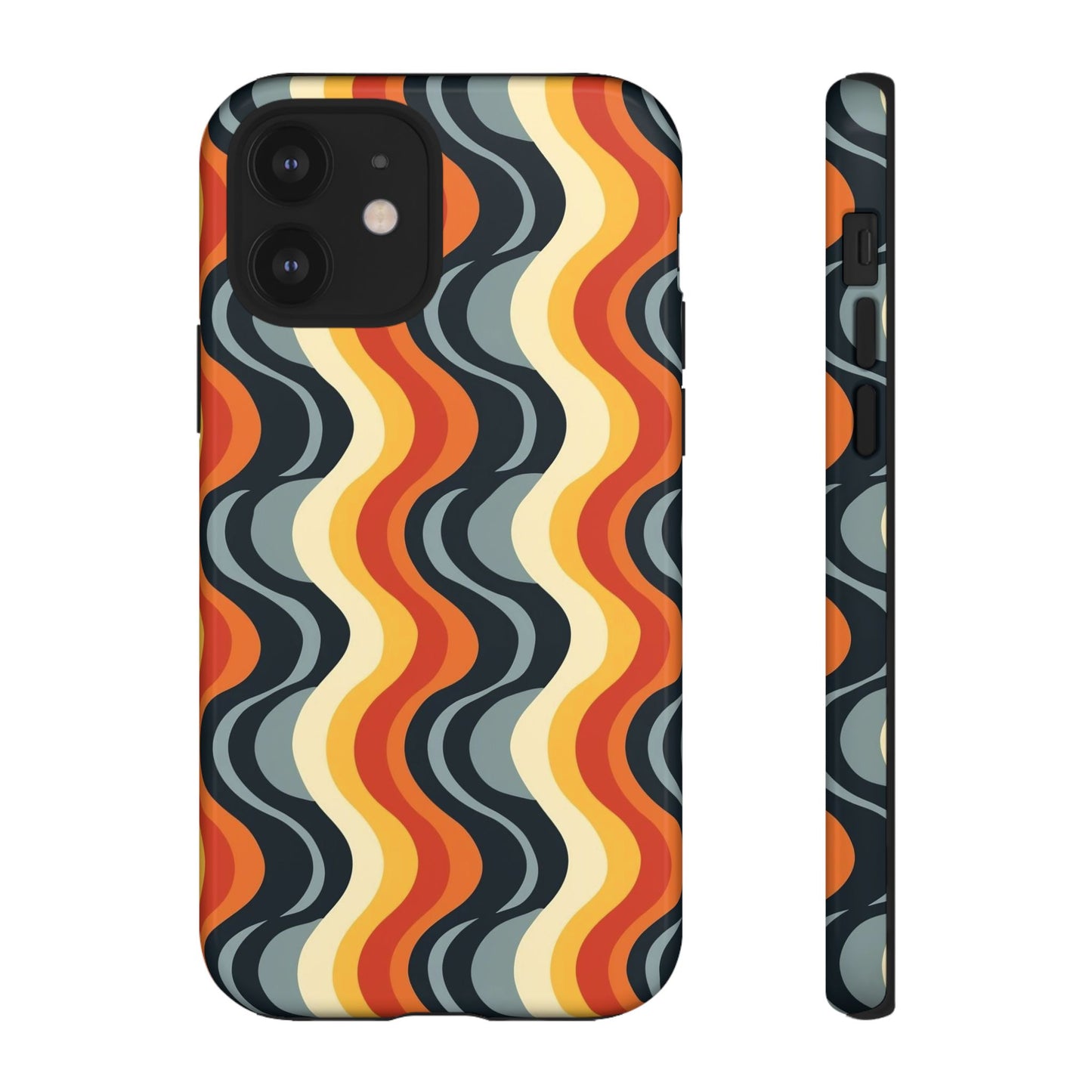 Retro Wavy Stripe iPhone Case