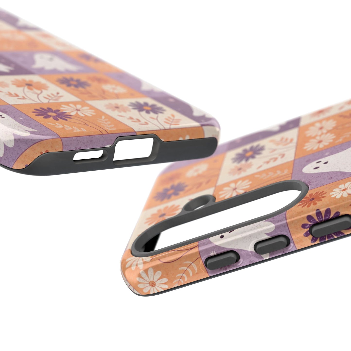 Ghost Floral Checkerboard Samsung Case