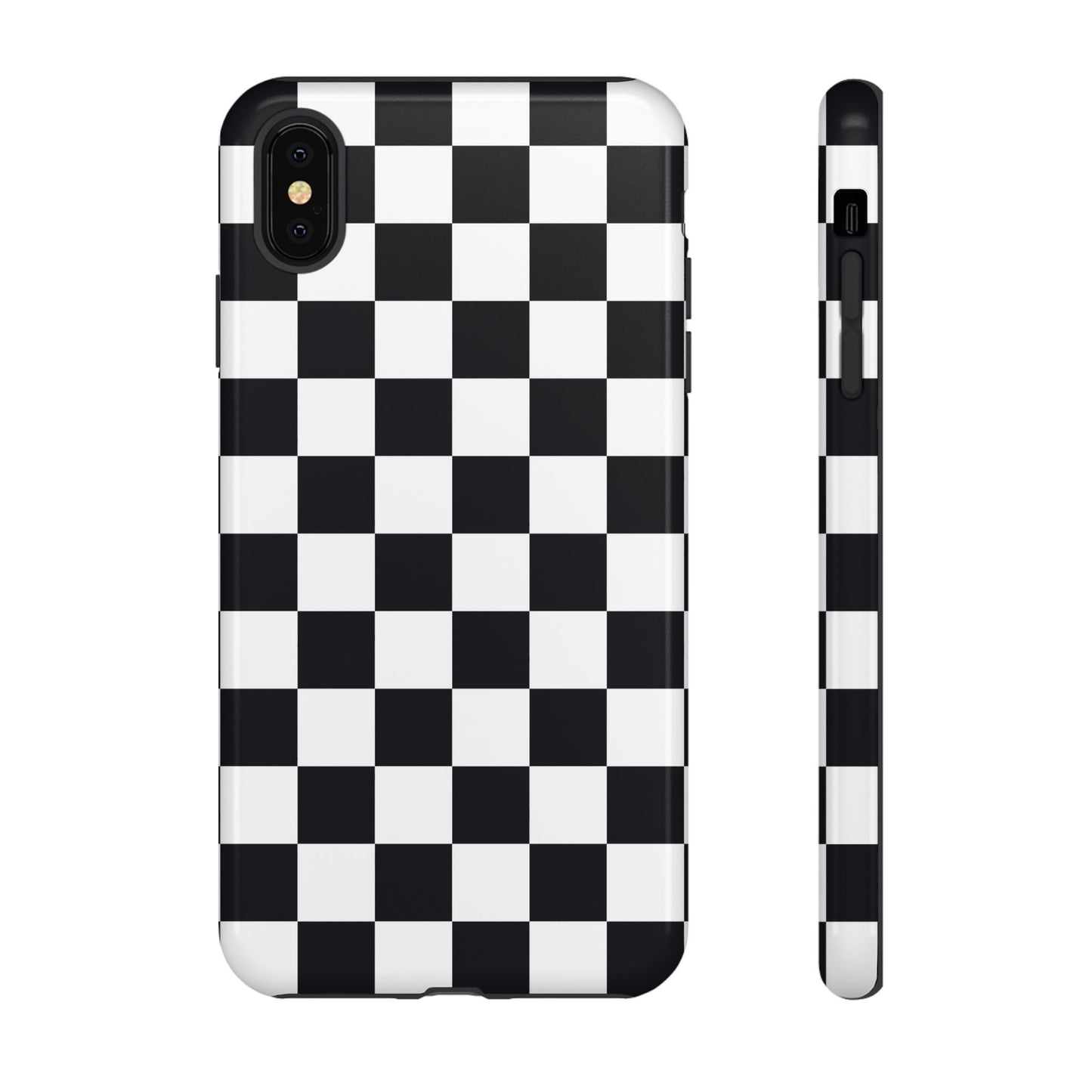 Black & White Checkerboard iPhone Case