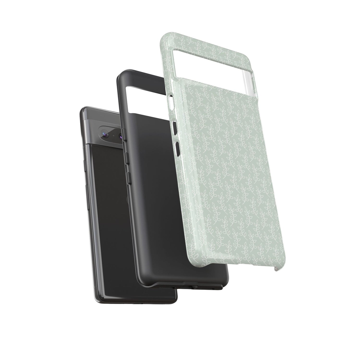 Minimal Leaf Print Google Pixel Case