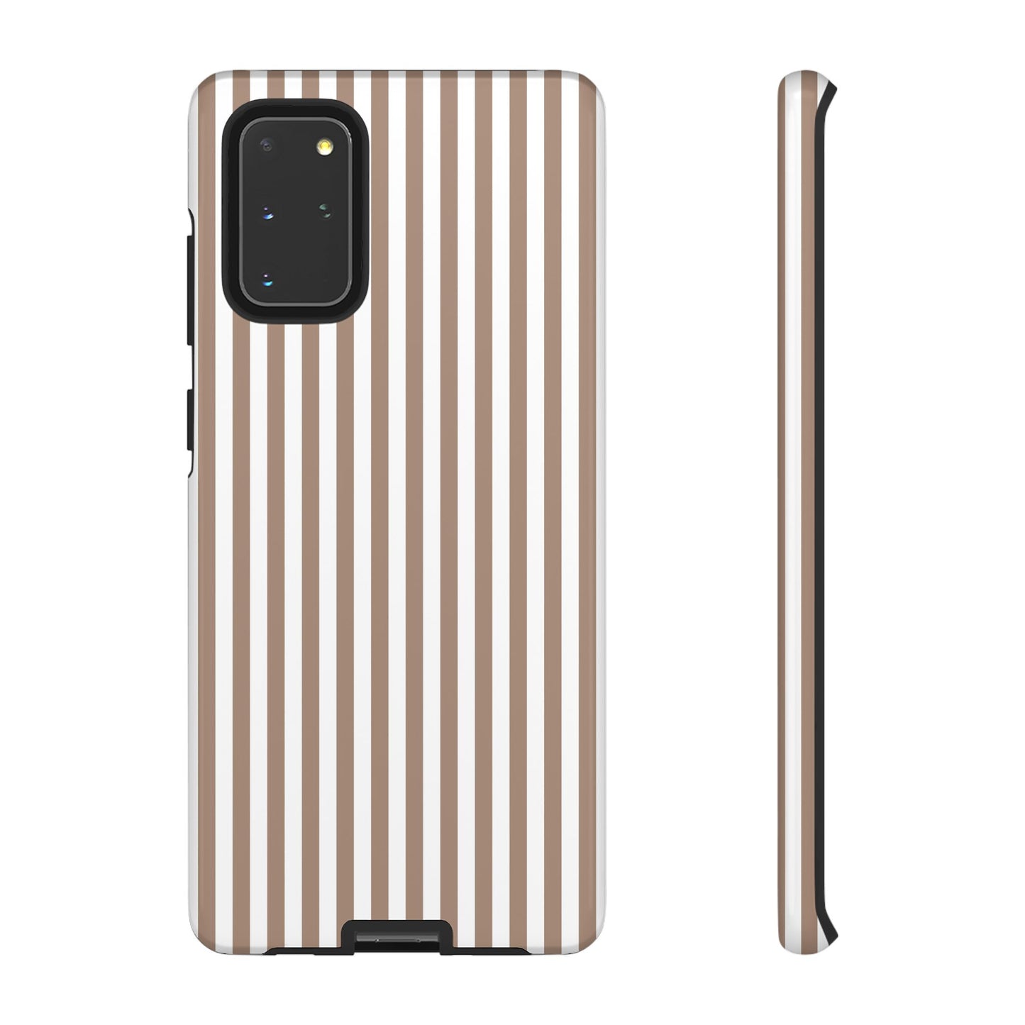 Beige & White Stripe Samsung Case