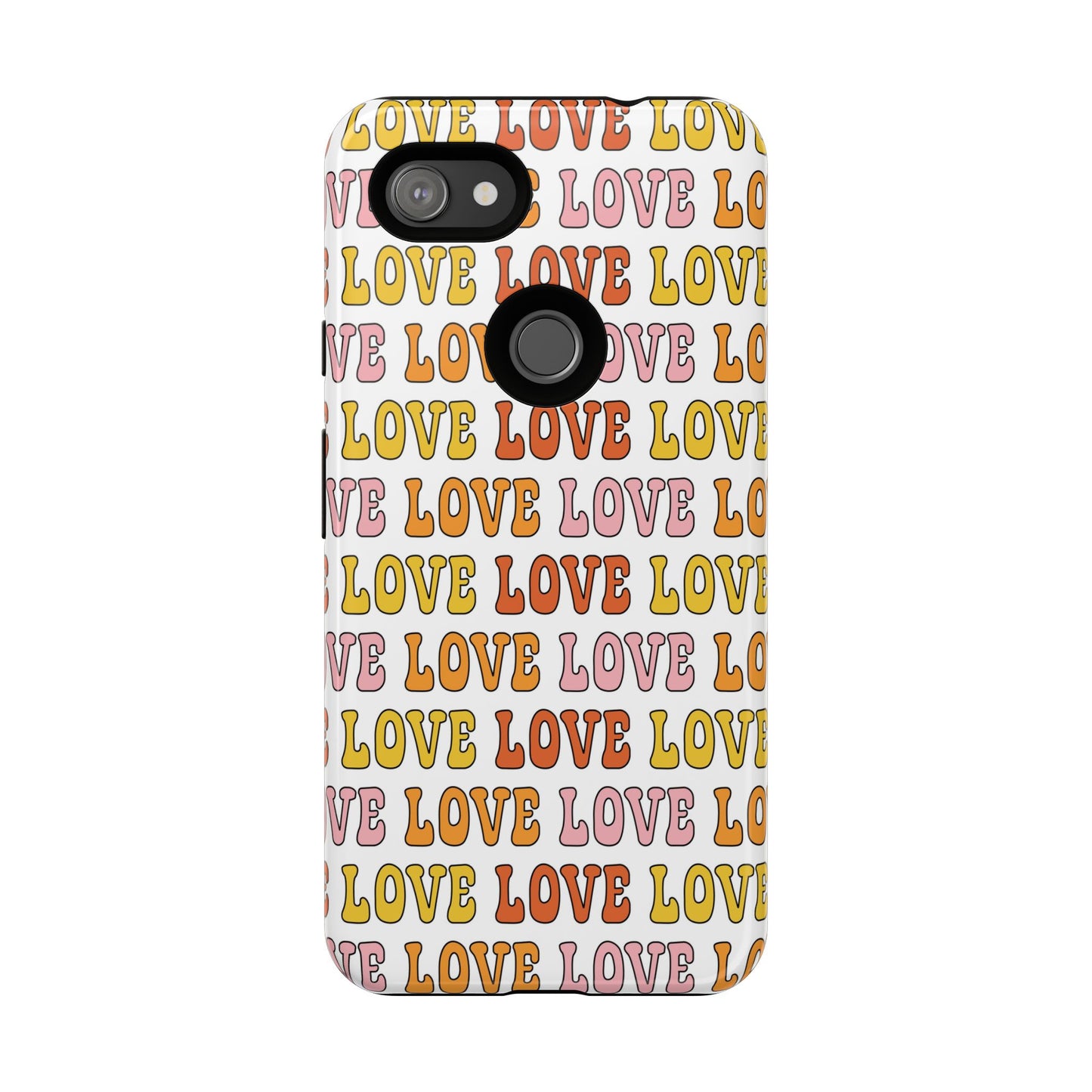 Retro LOVE Typography Google Pixel Case