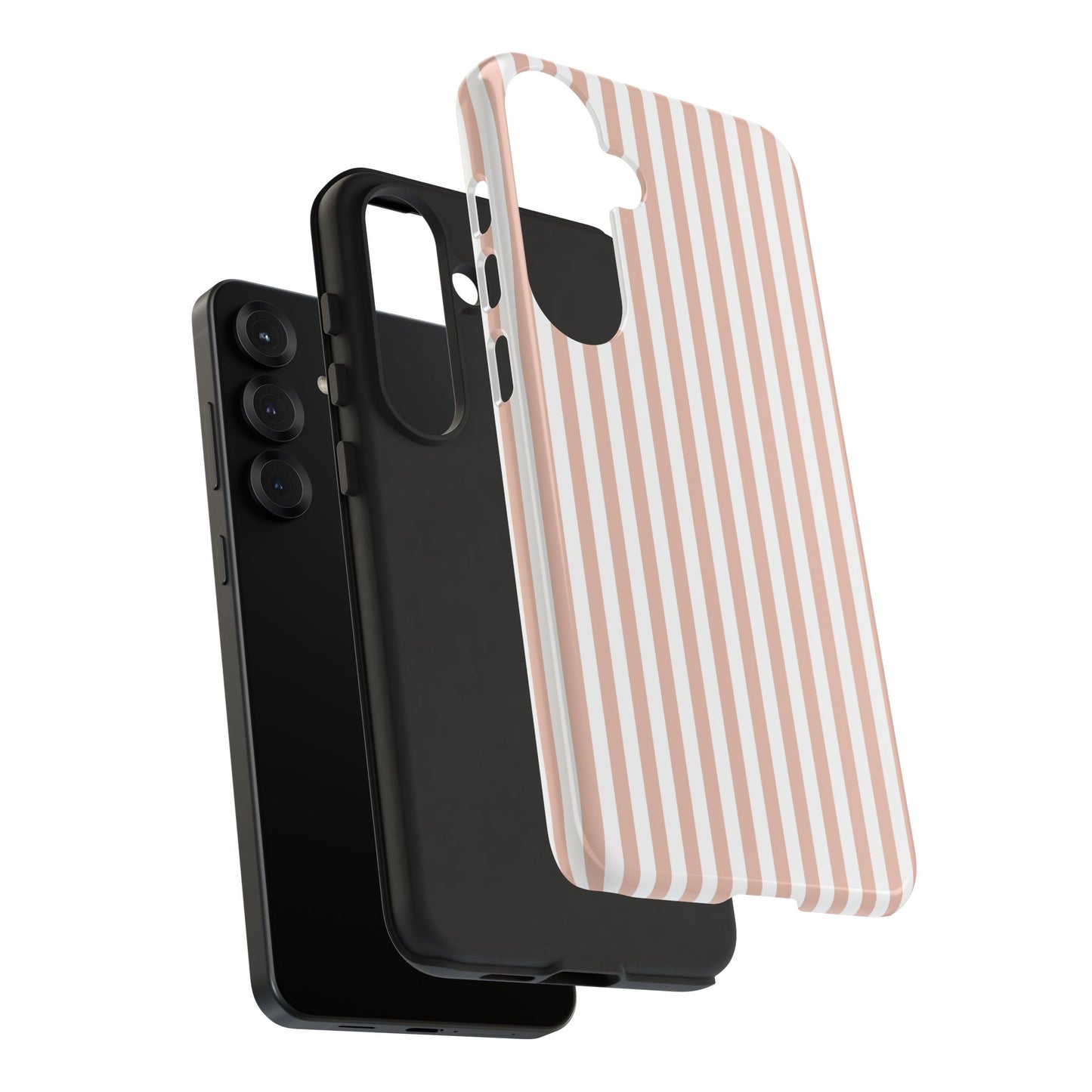 Blush & White Stripe Samsung Case