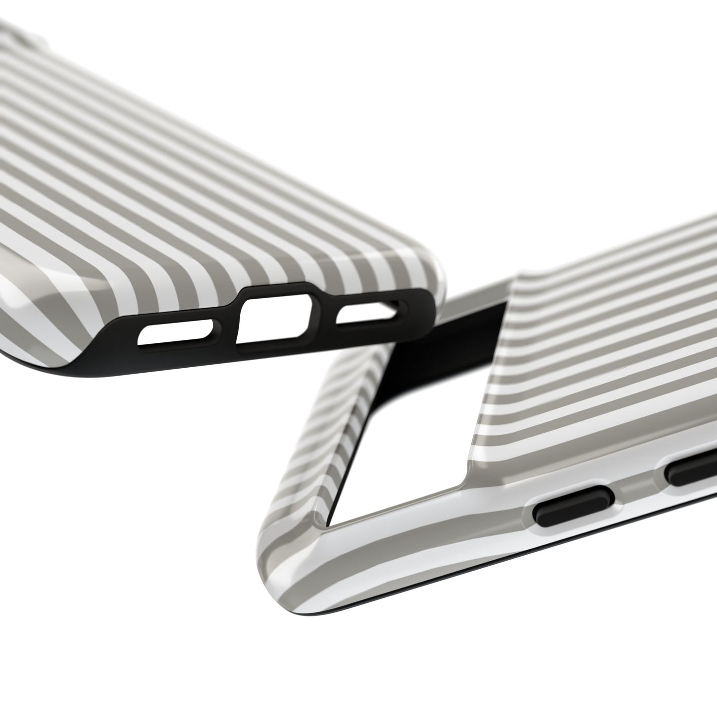 Gray & White Stripe Google Pixel Case