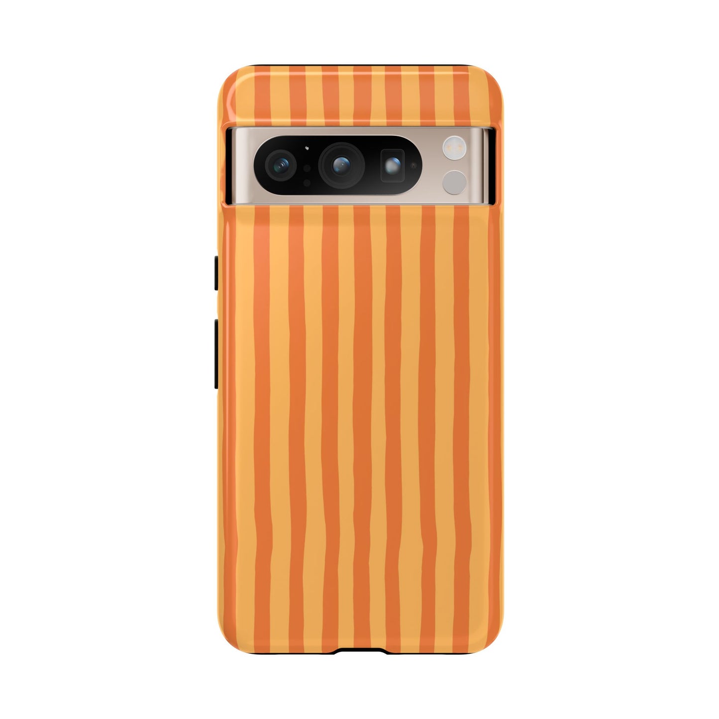 Orange Wavy Stripe Google Pixel Case