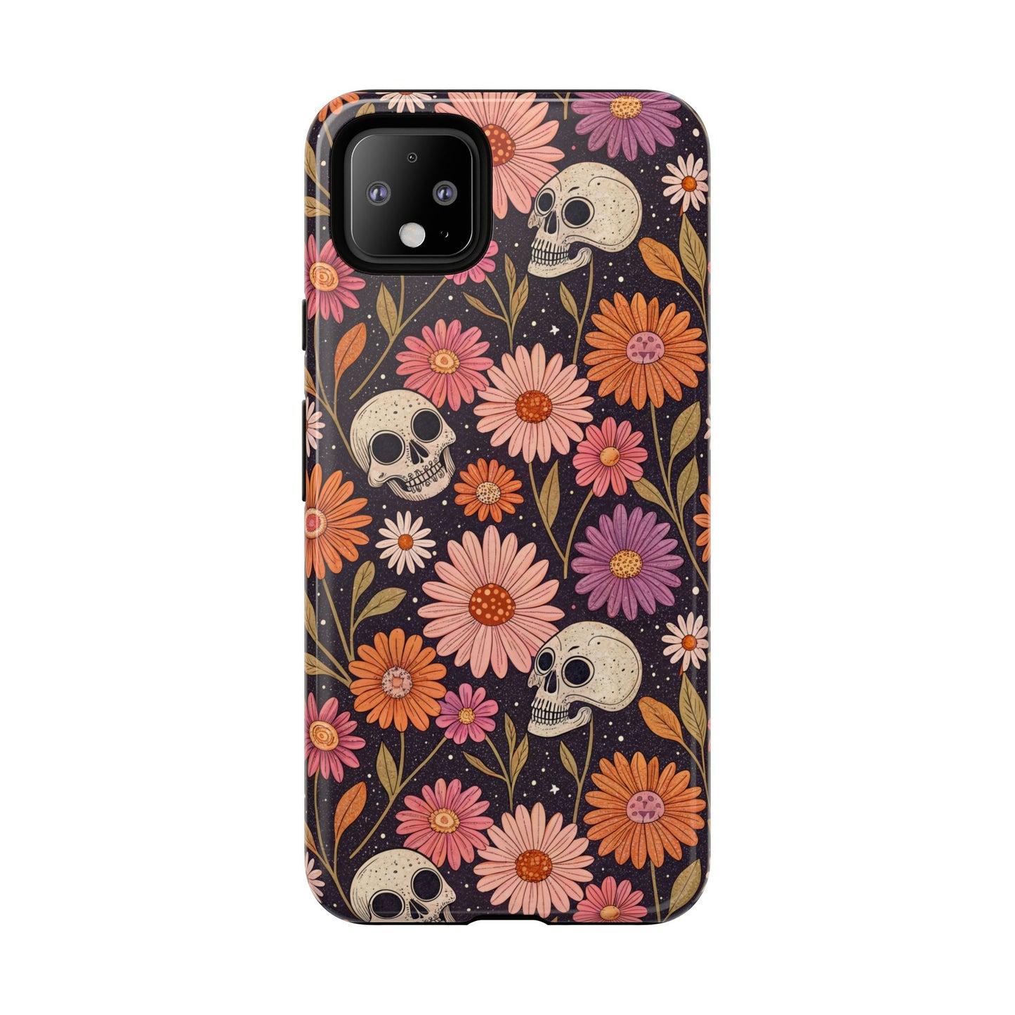 Skulls & Fall Florals Google Pixel Case