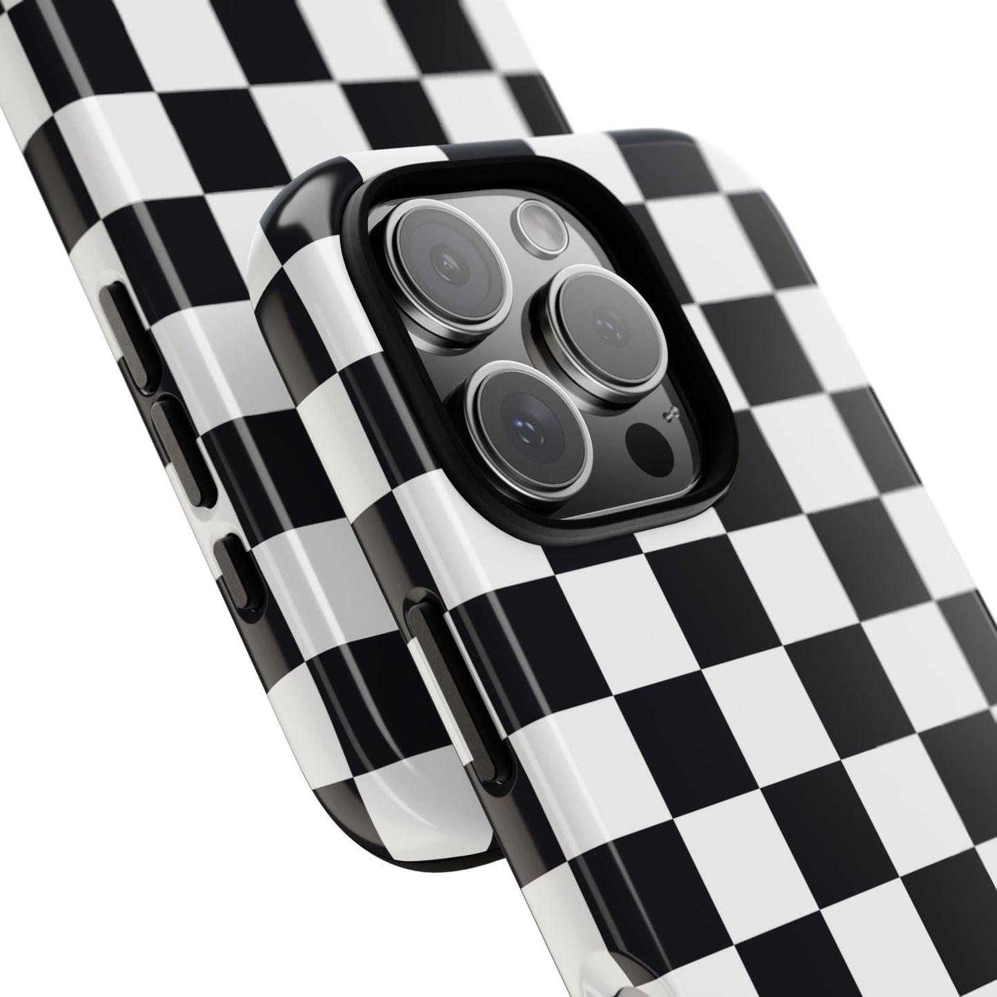 Black & White Checkerboard iPhone Case