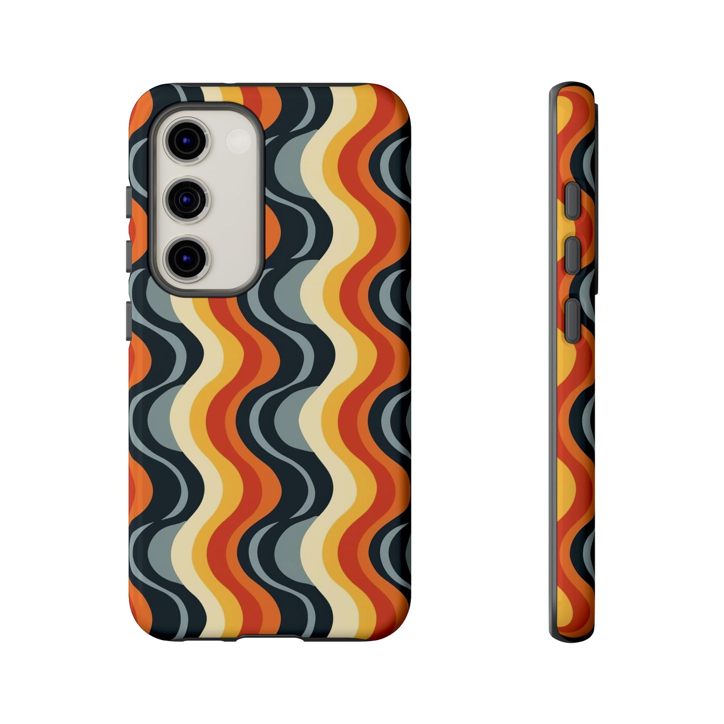Retro Wavy Stripe Samsung Phone Case