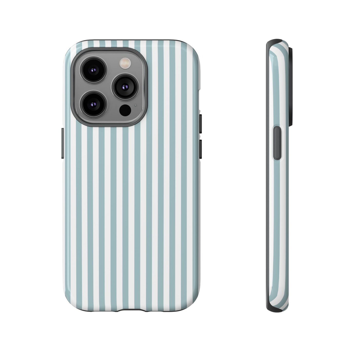 Blue & White Stripe iPhone Case
