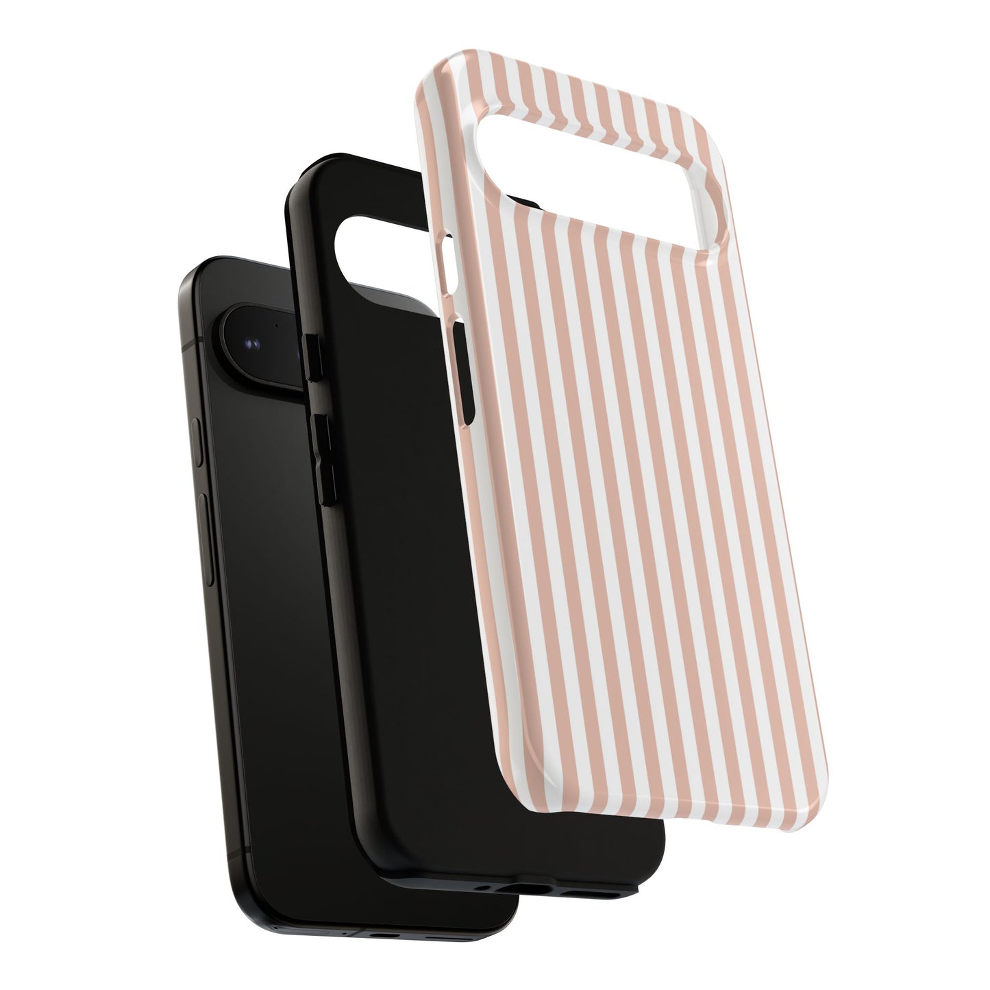 Blush & White Stripe Google Pixel Case