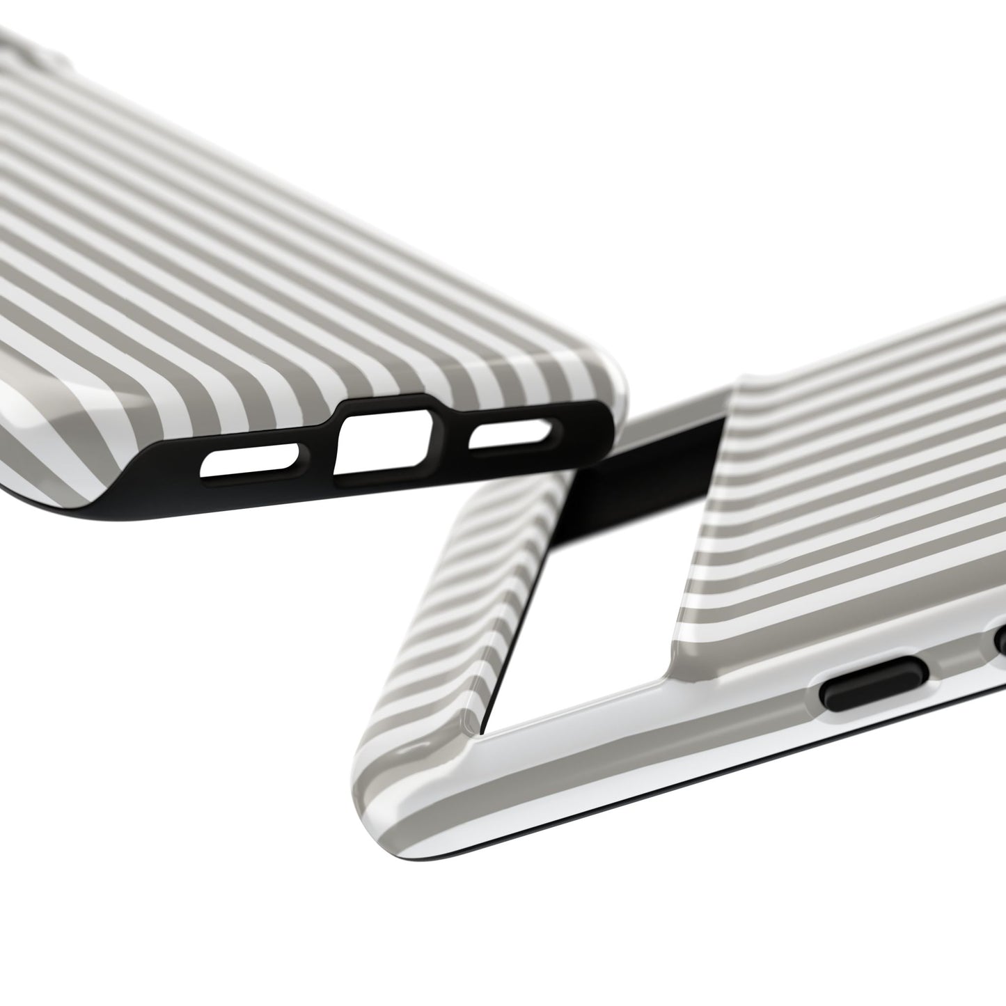 Gray & White Stripe Google Pixel Case