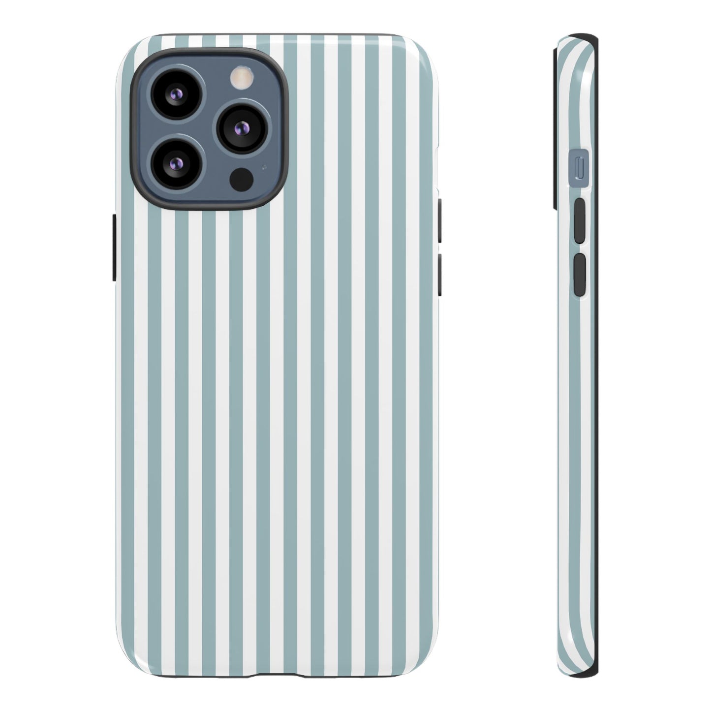 Blue & White Stripe iPhone Case