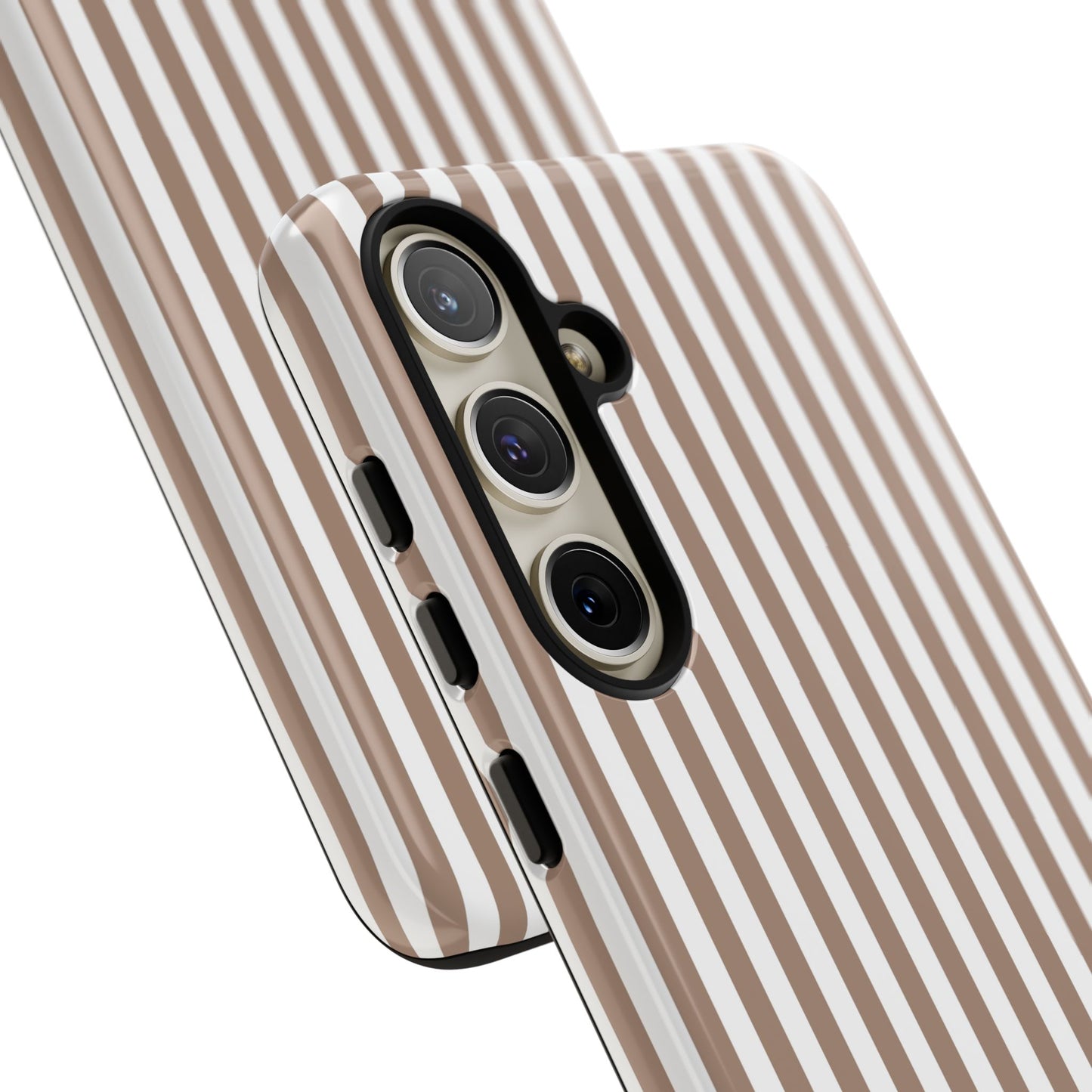 Beige & White Stripe Samsung Case