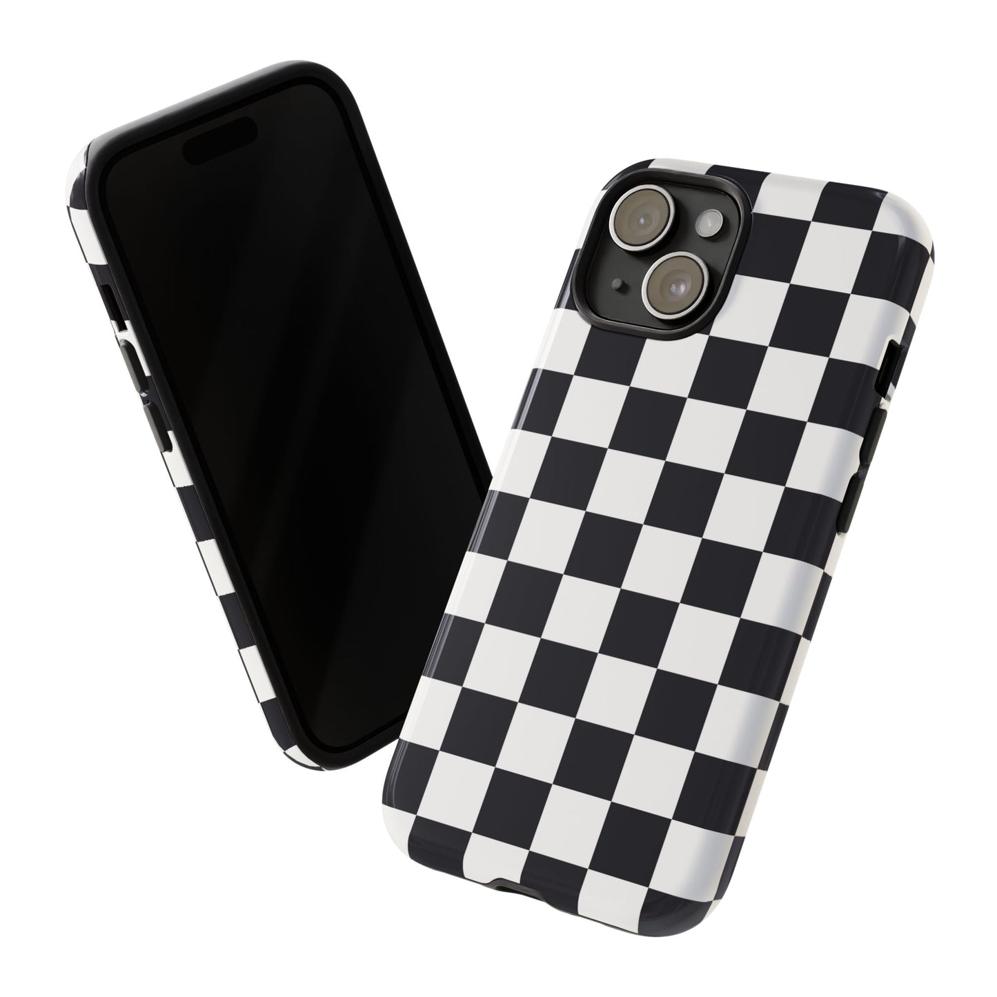 Black & White Checkerboard iPhone Case