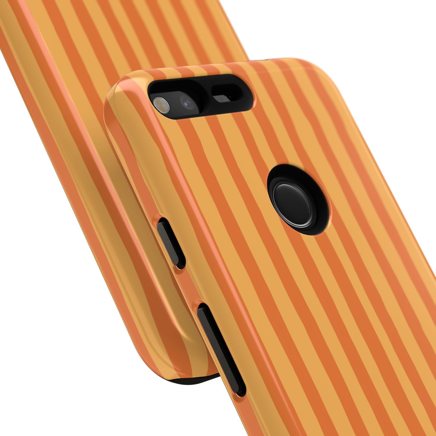 Orange Wavy Stripe Google Pixel Case