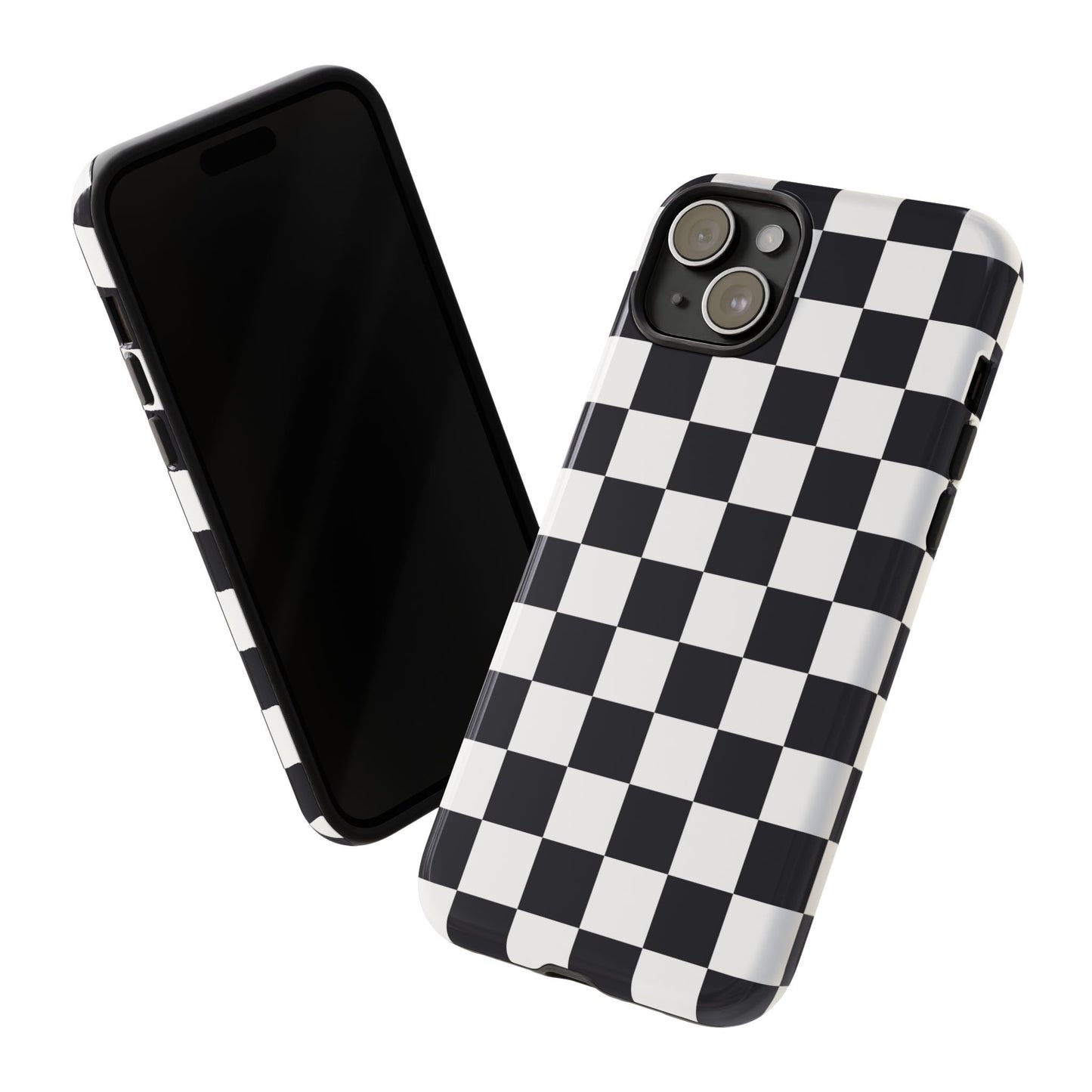 Black & White Checkerboard iPhone Case