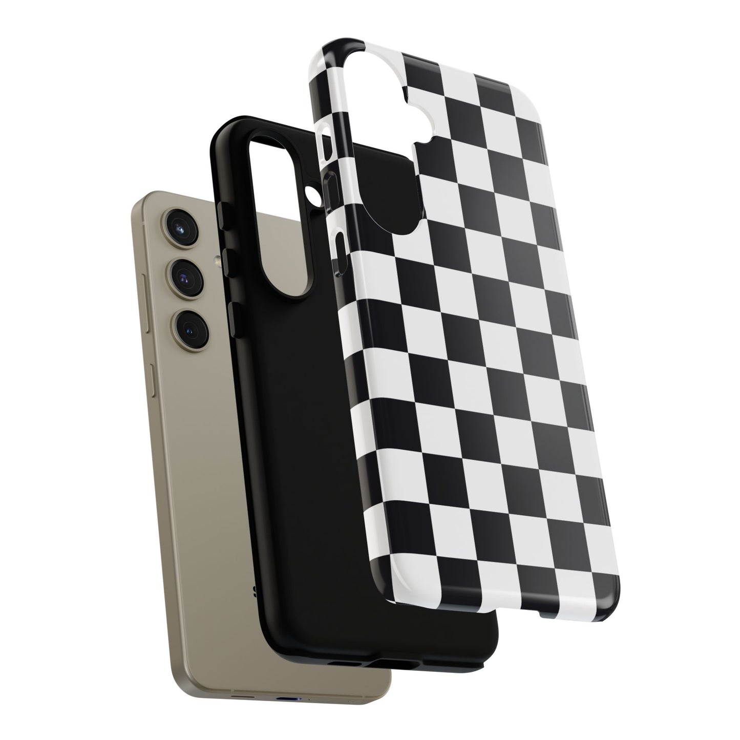 Black & White Checkerboard Samsung Case