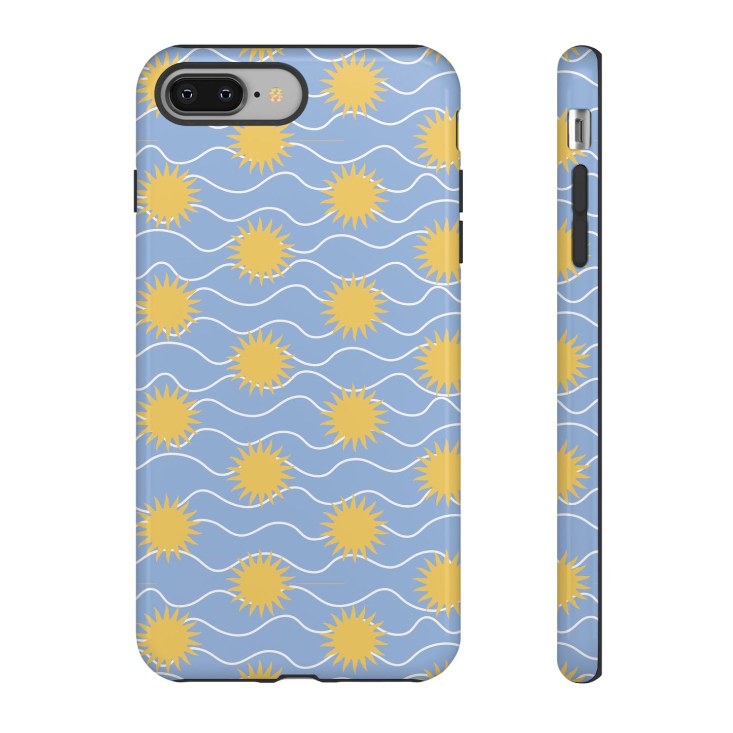 Sunny Waves Blue iPhone Case
