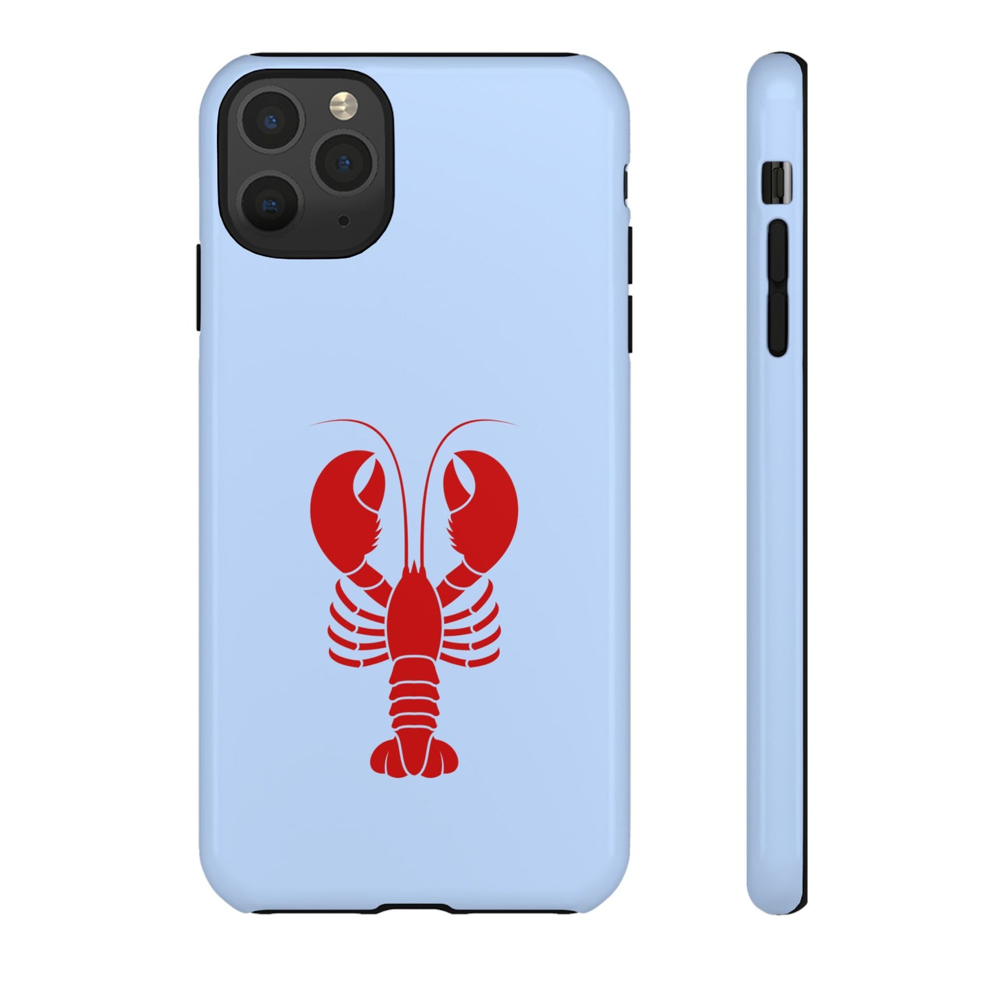 Red Lobster on Sky Blue iPhone Case