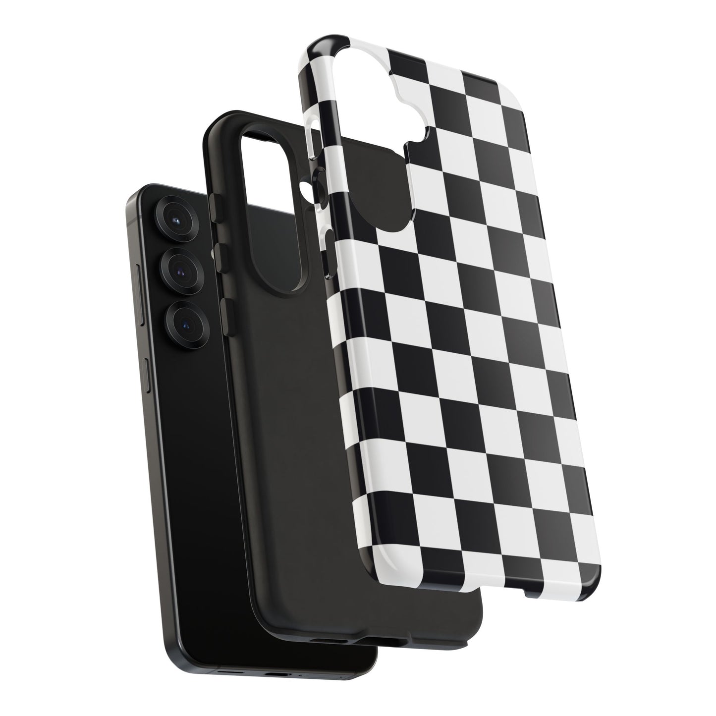 Black & White Checkerboard Samsung Case