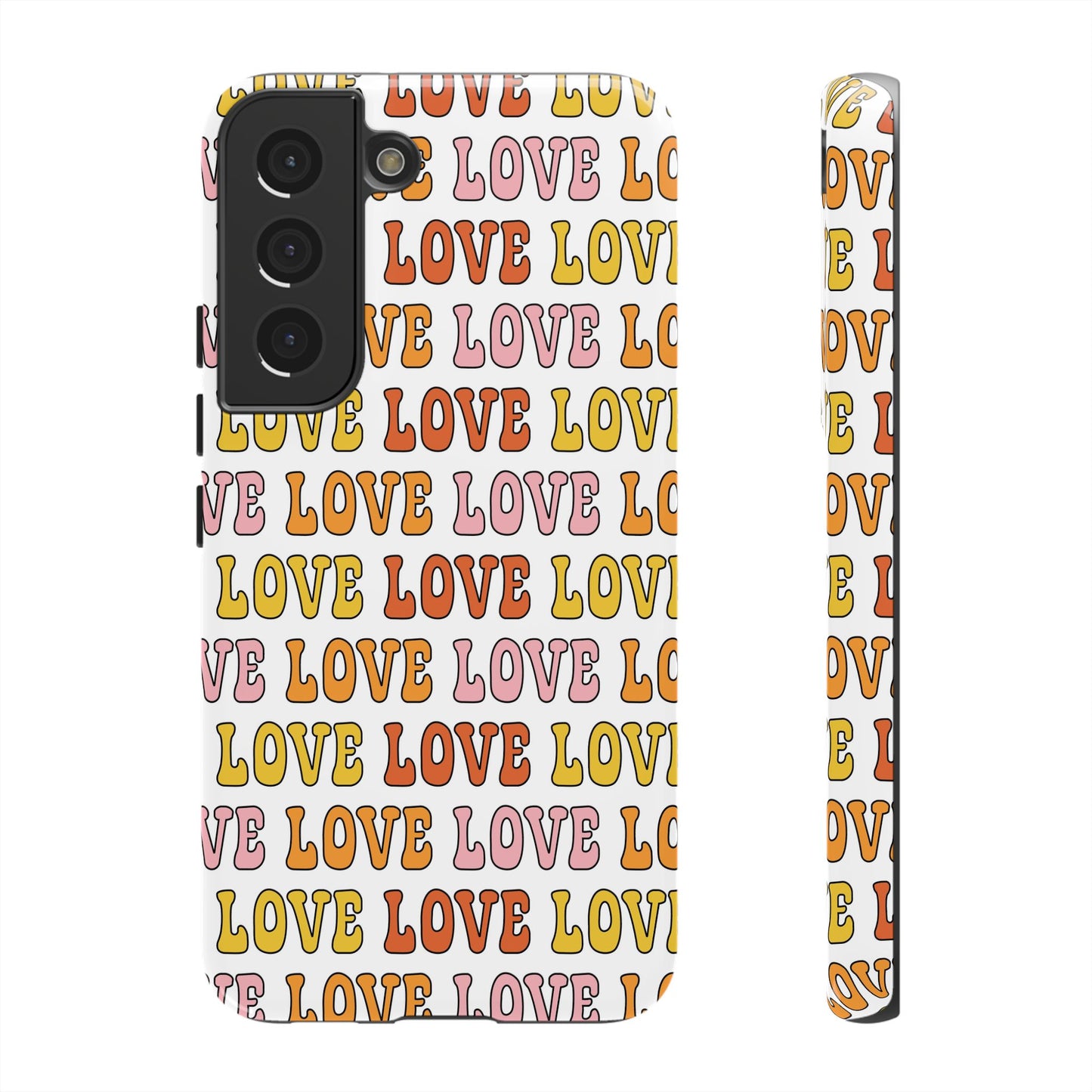 Retro LOVE Typography Samsung Case