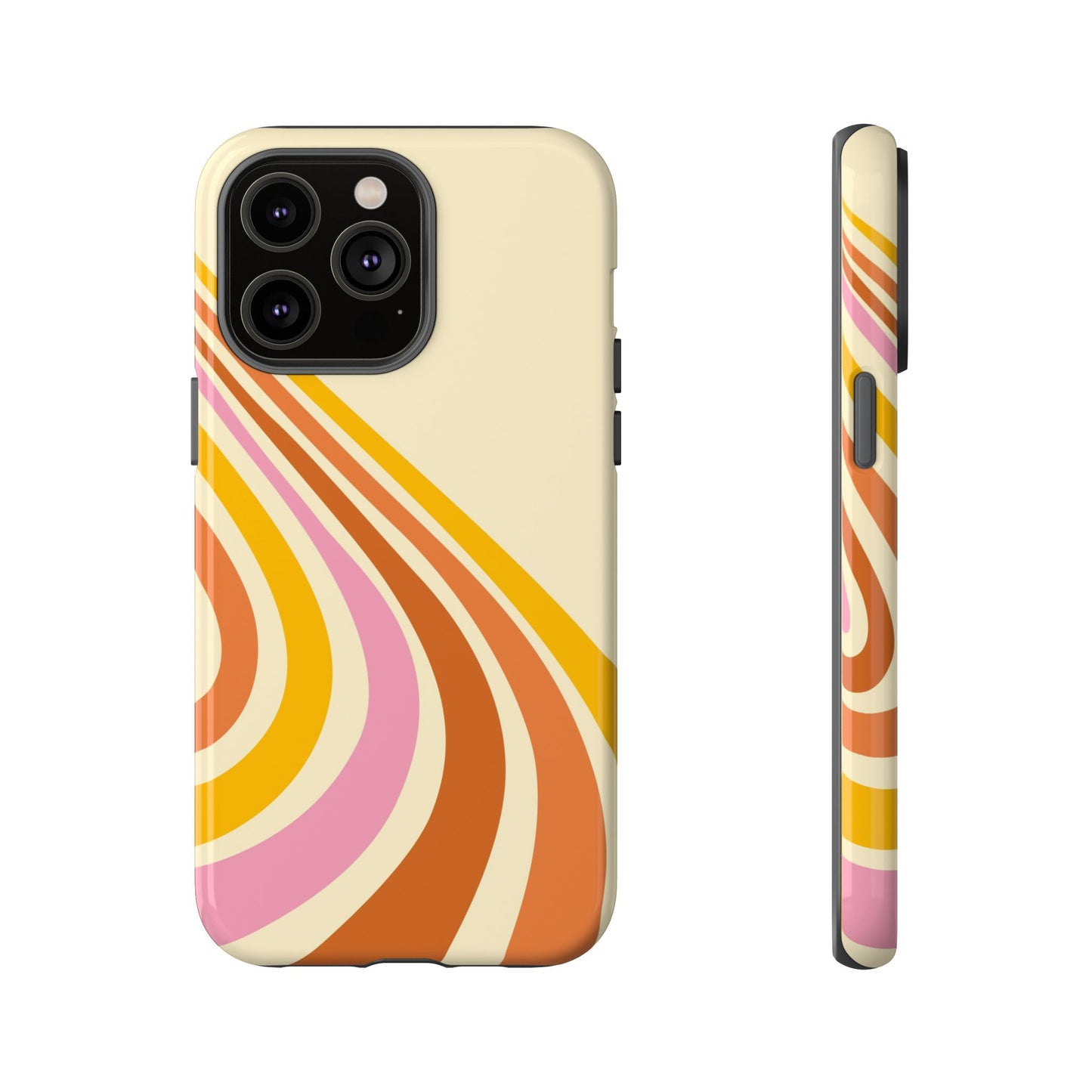 Retro Wave Swirl iPhone Case