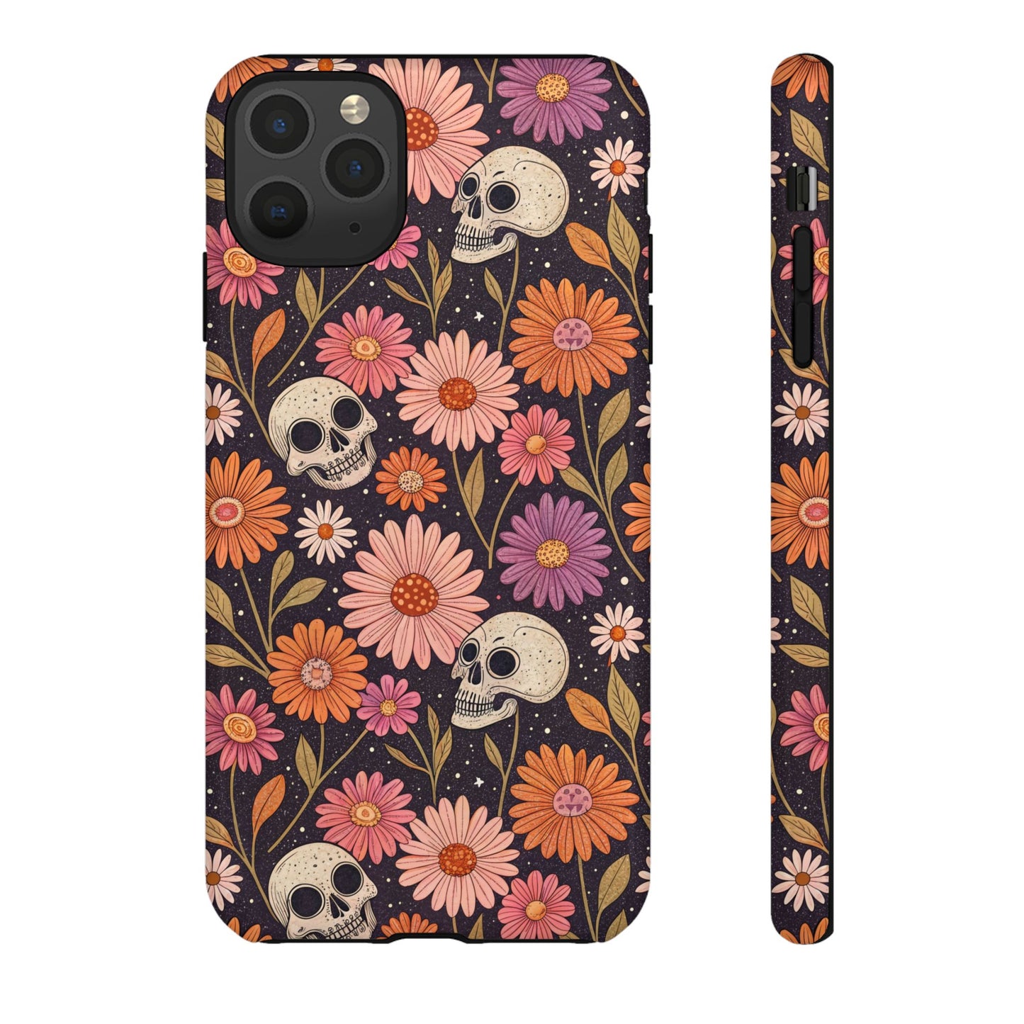 Skulls & Fall Florals iPhone Case