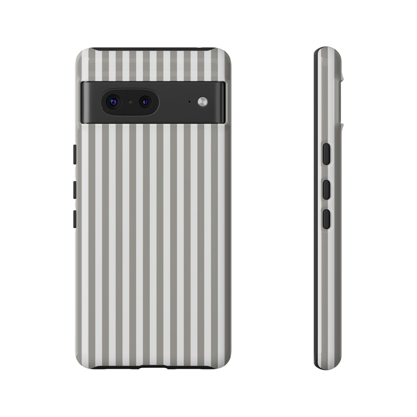 Gray & White Stripe Google Pixel Case