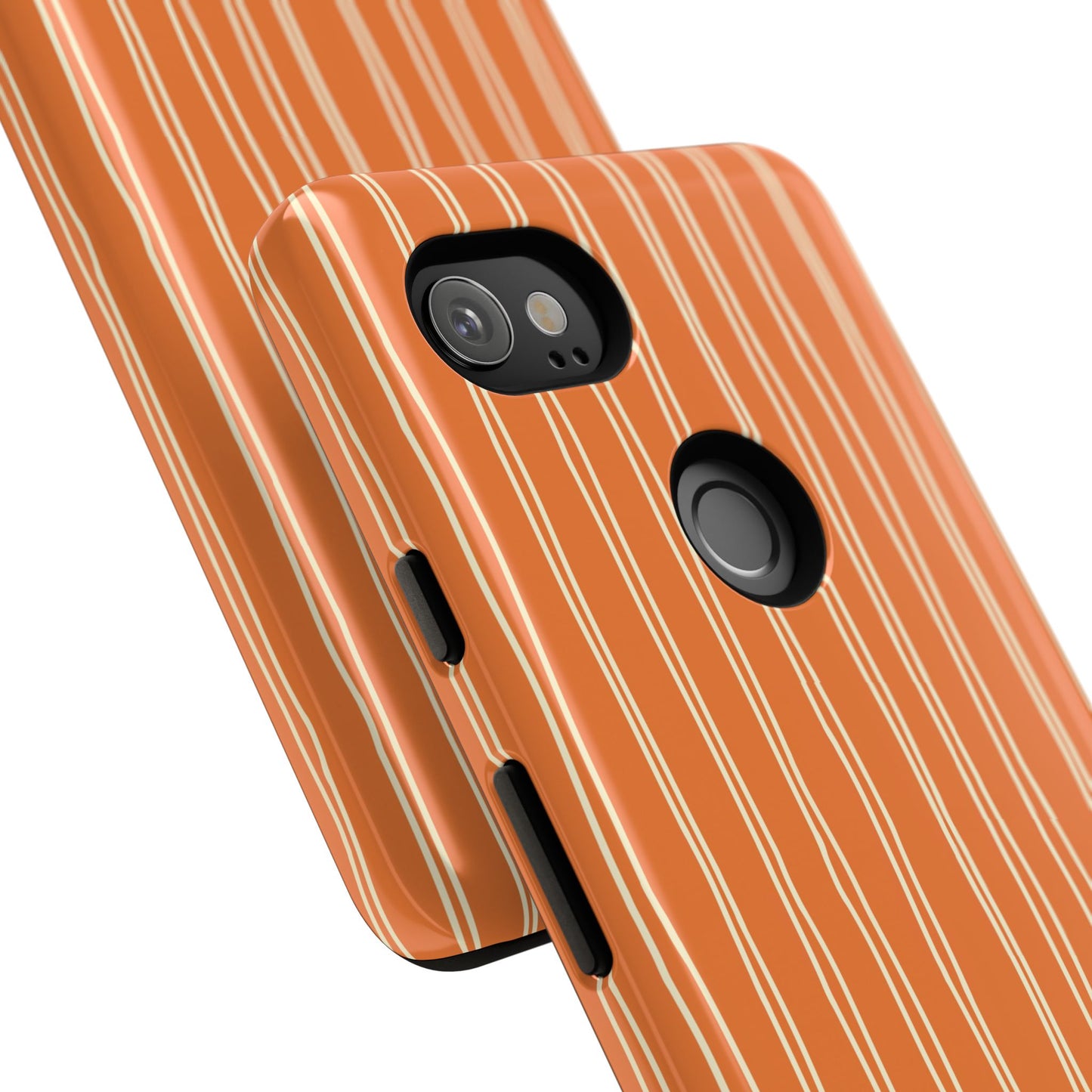 Orange Vertical Stripe Phone Google Pixel Case
