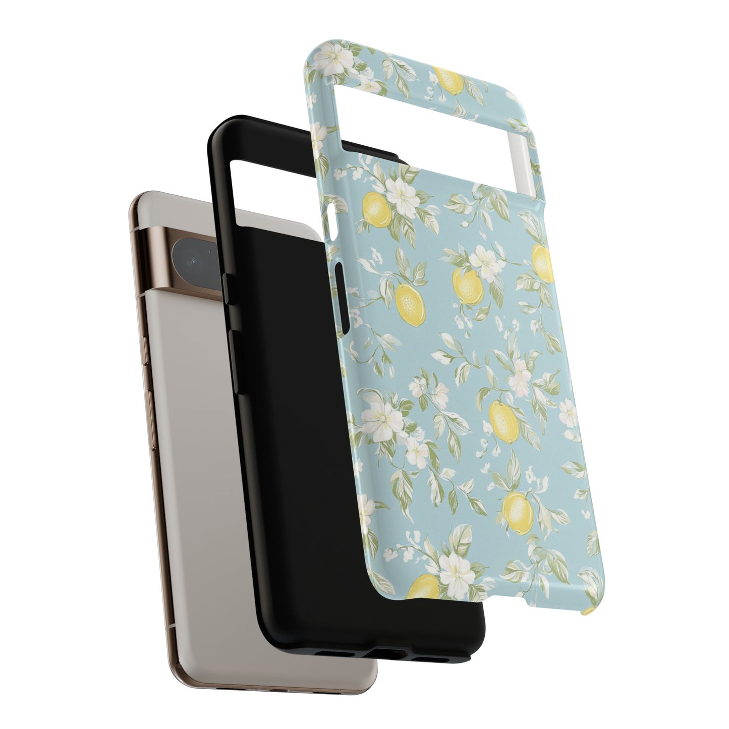 Lemon Blossom Blue Google Pixel Case
