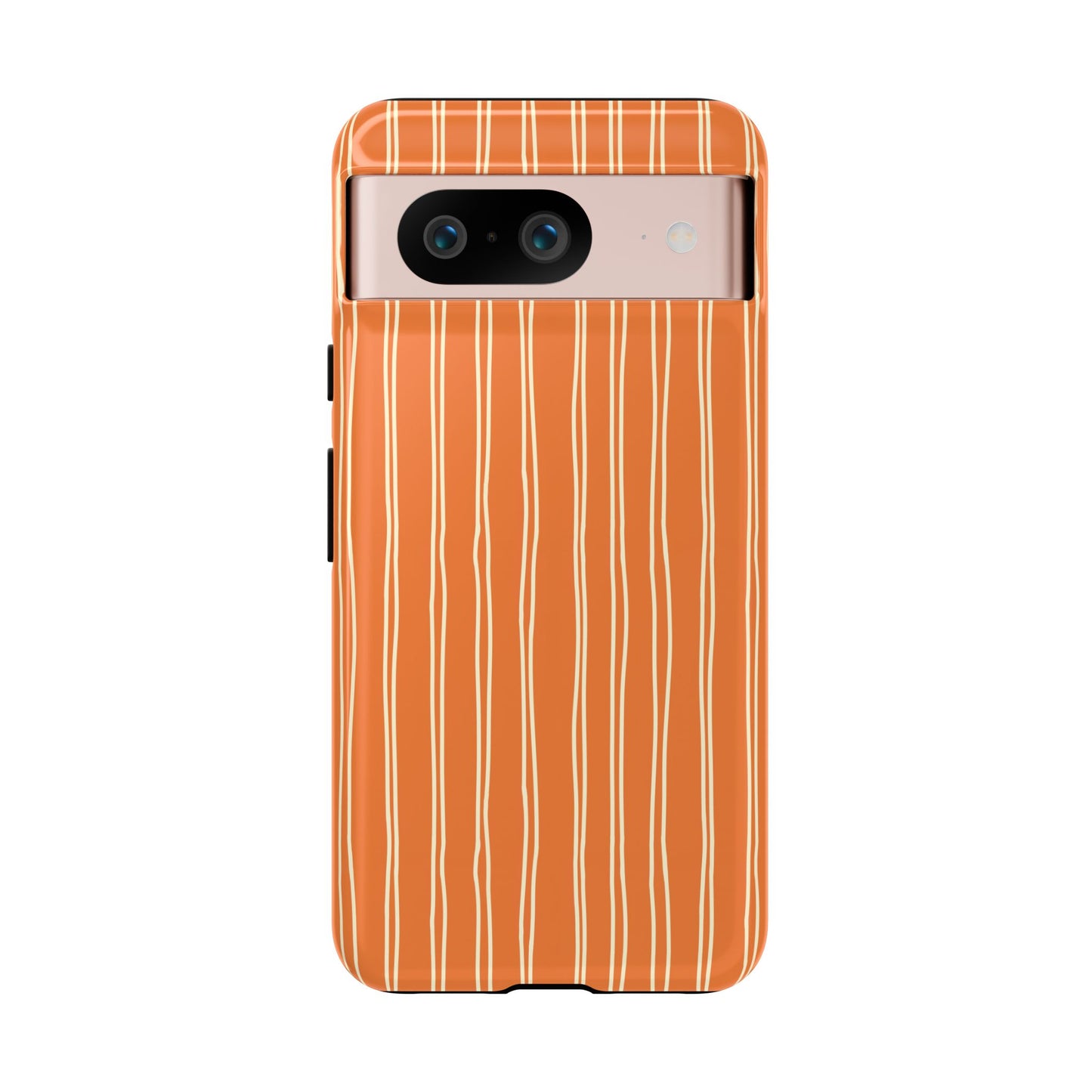 Orange Vertical Stripe Phone Google Pixel Case