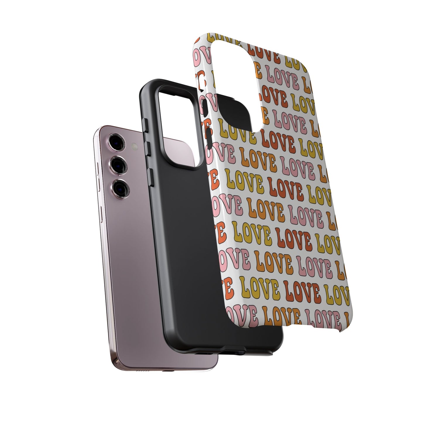 Retro LOVE Typography Samsung Case