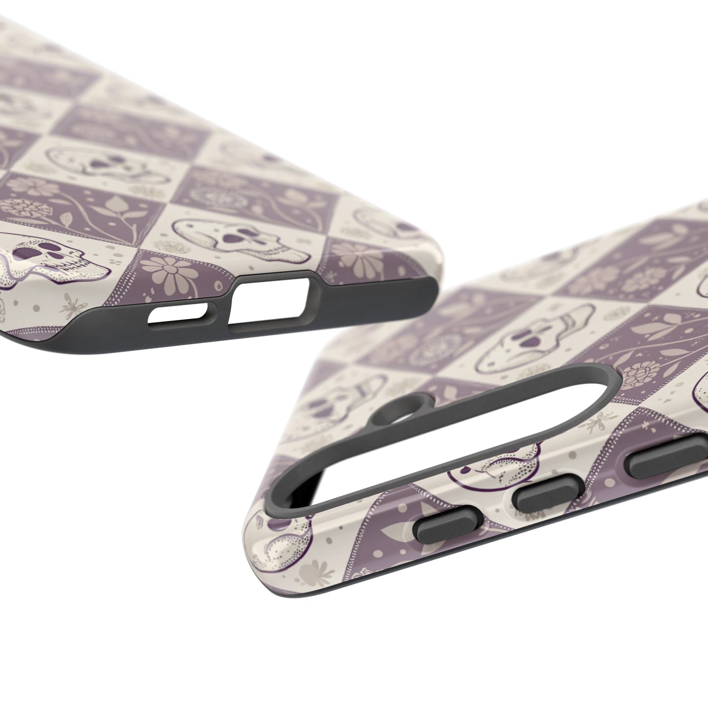 Vintage Skull & Floral Diamond Samsung Case