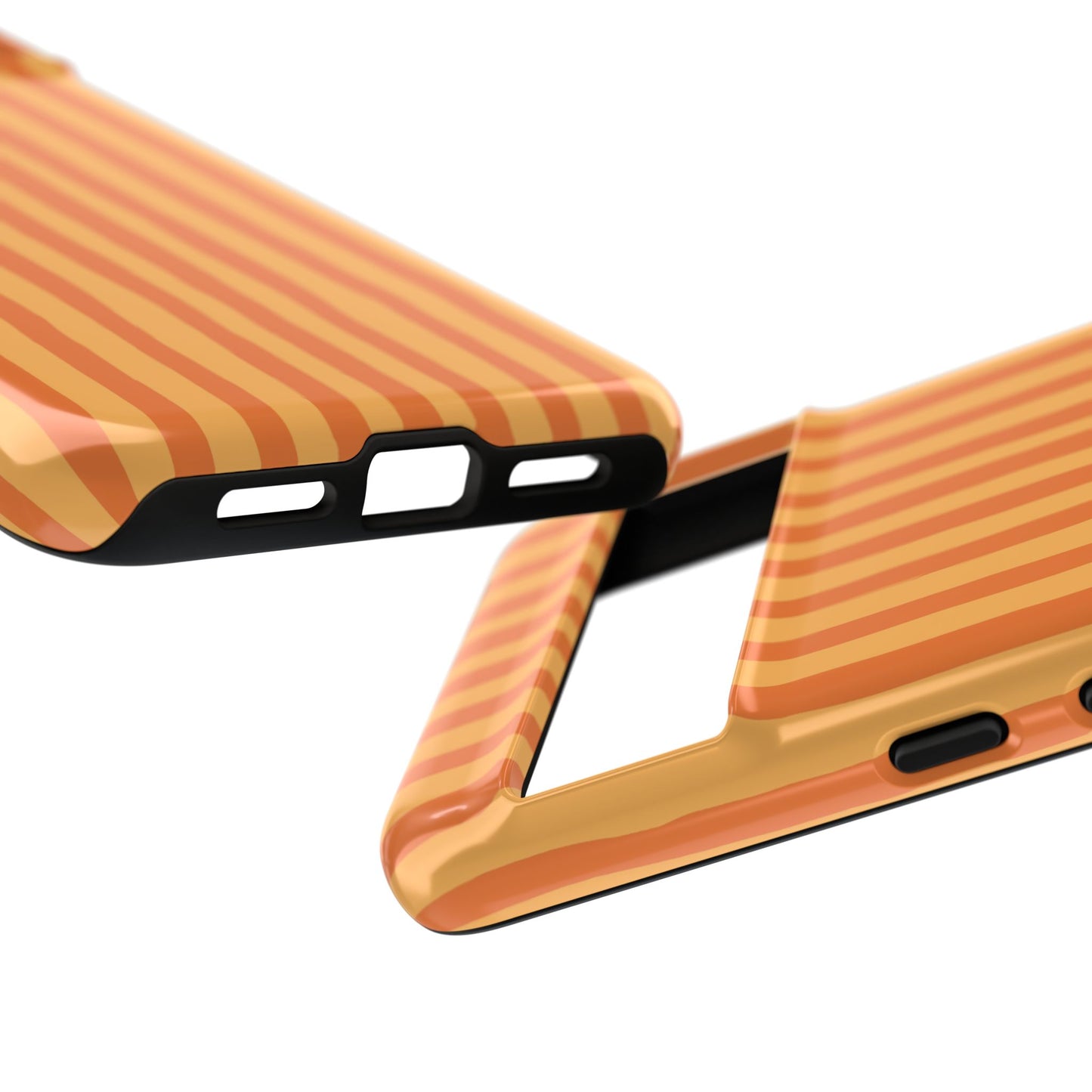 Orange Wavy Stripe Google Pixel Case
