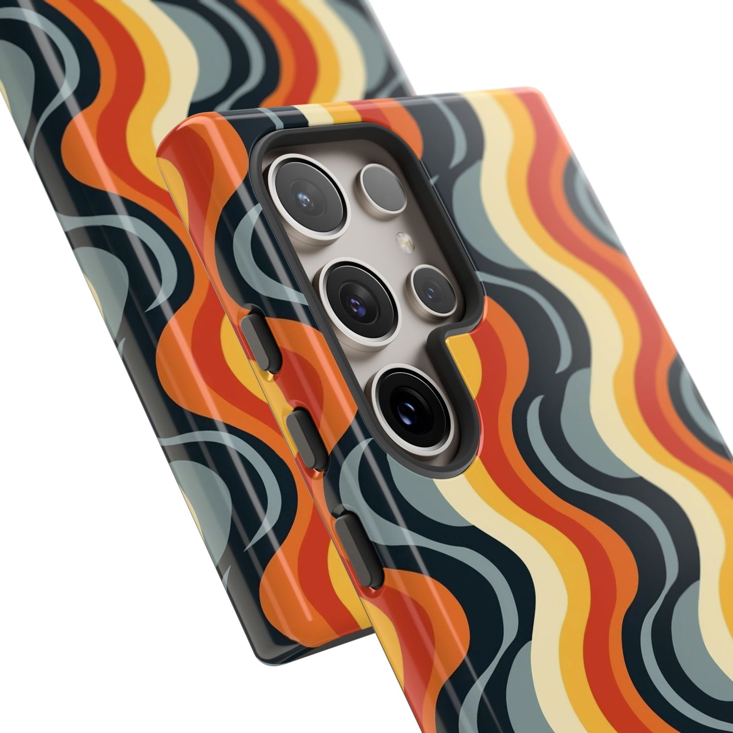 Retro Wavy Stripe Samsung Phone Case