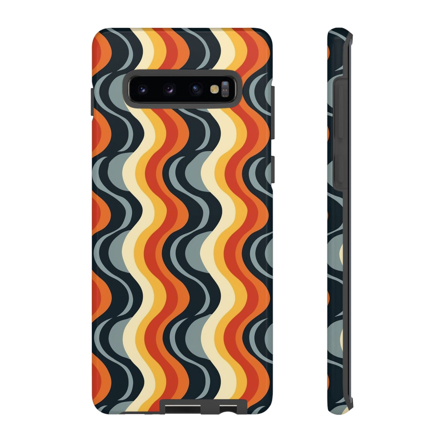 Retro Wavy Stripe Samsung Phone Case